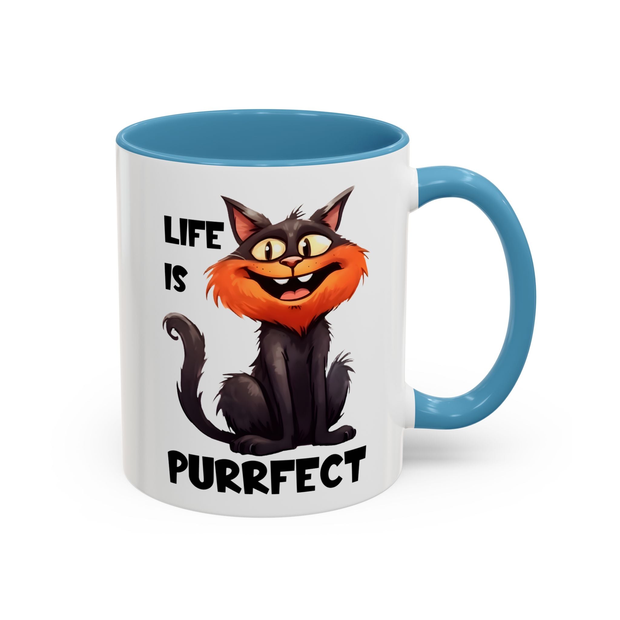 Purrfect Cat Accent Coffee Mug, Cat Lover Gift, Funny Drinkware, Cute Kitchen Accessory, Pet Owner Mug, Unique Gift Idea