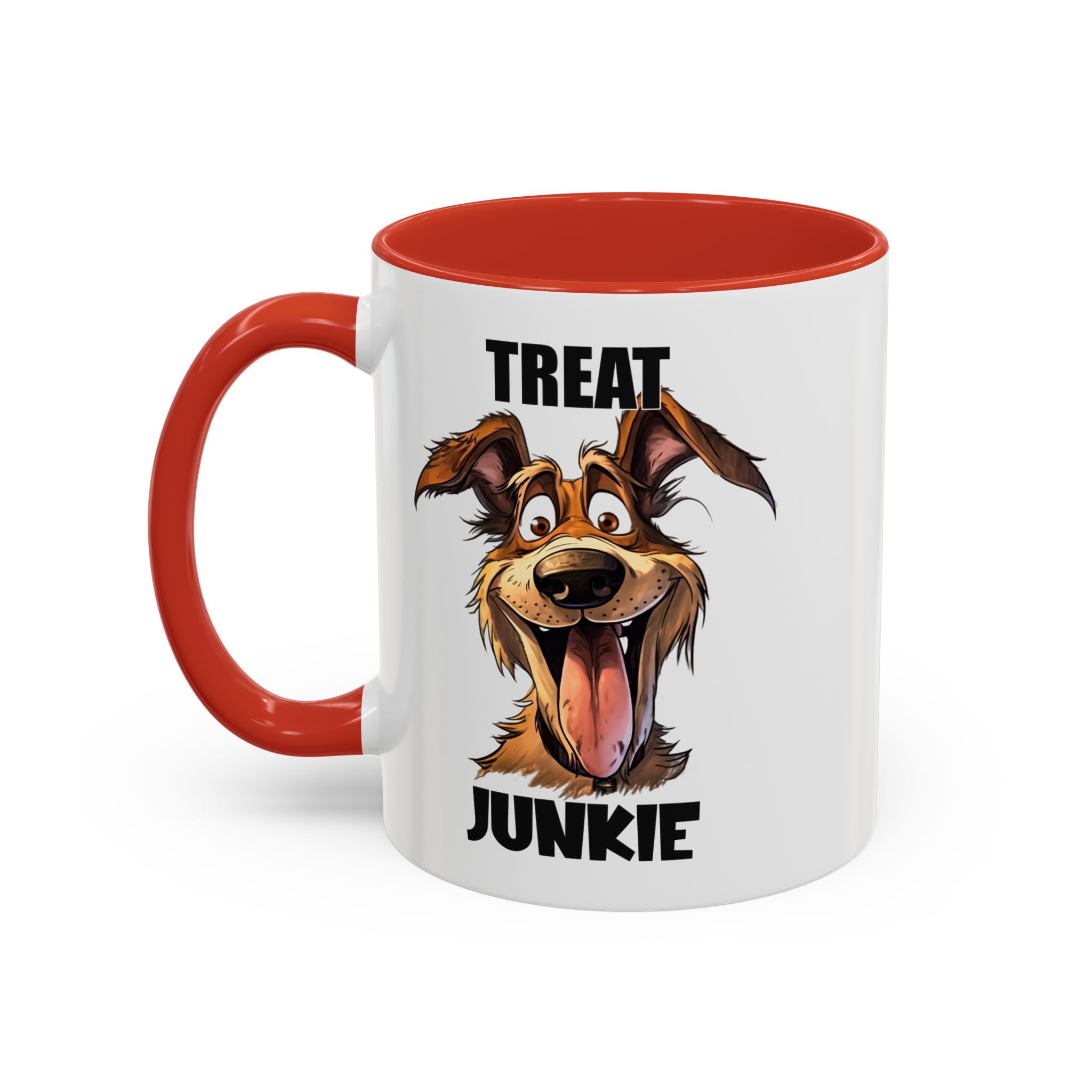 Funny Dog Lover Coffee Mug - Treat Junkie, Pet Gift, Animal Lover Cup, Dog Mom, Unique Mug for Dog Owners