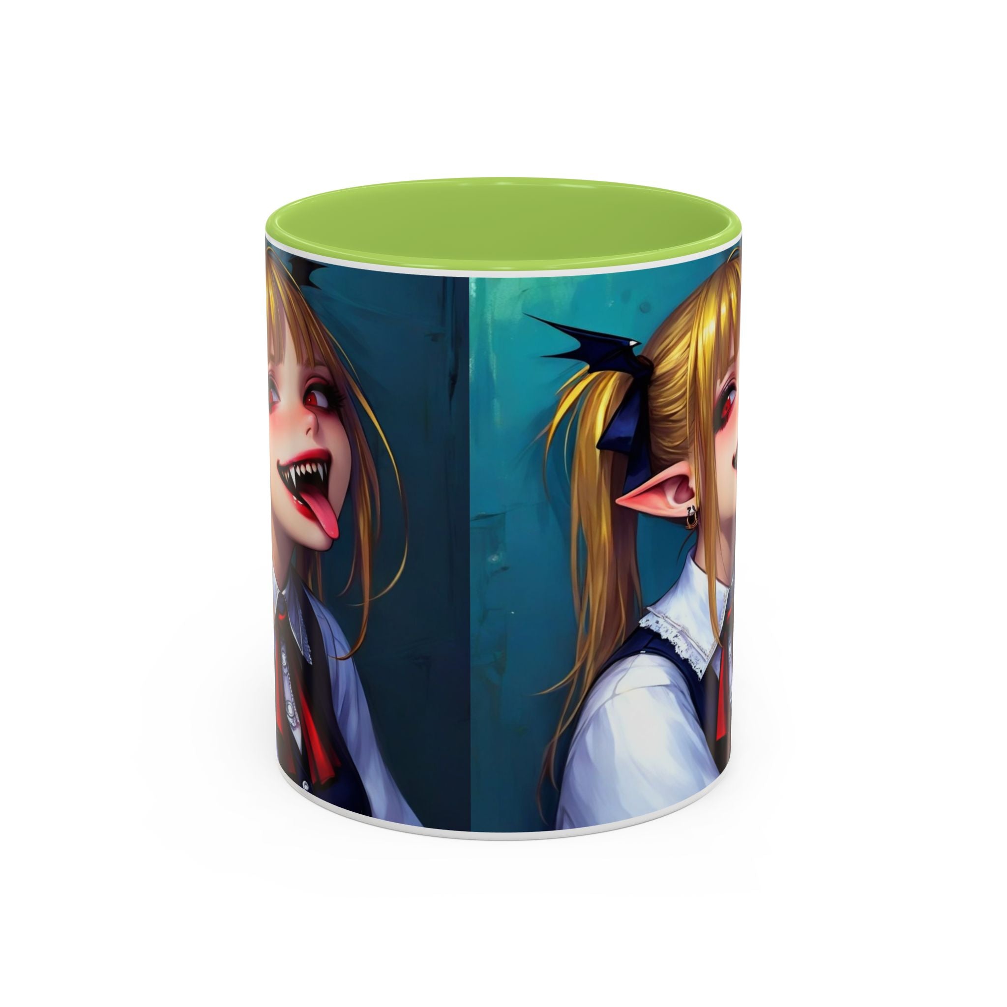 goth vampire girl Gothic Anime Coffee Mug with Edgy Design horror art
