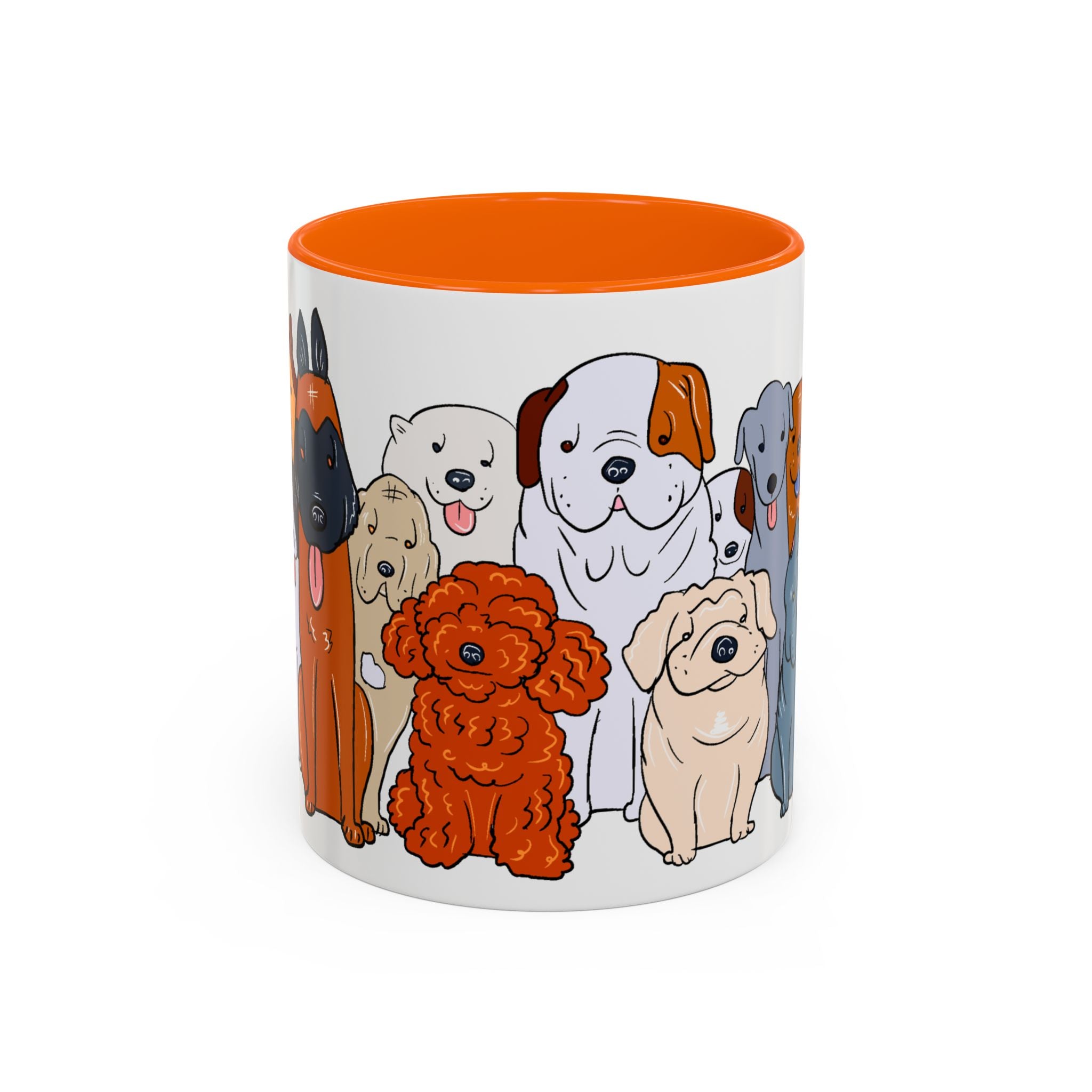 Cute Dog Breed Accent Coffee Mug, Pet Lover Gift, Canine Mug, Gifts for Dog Owners, Puppy Lover Mug