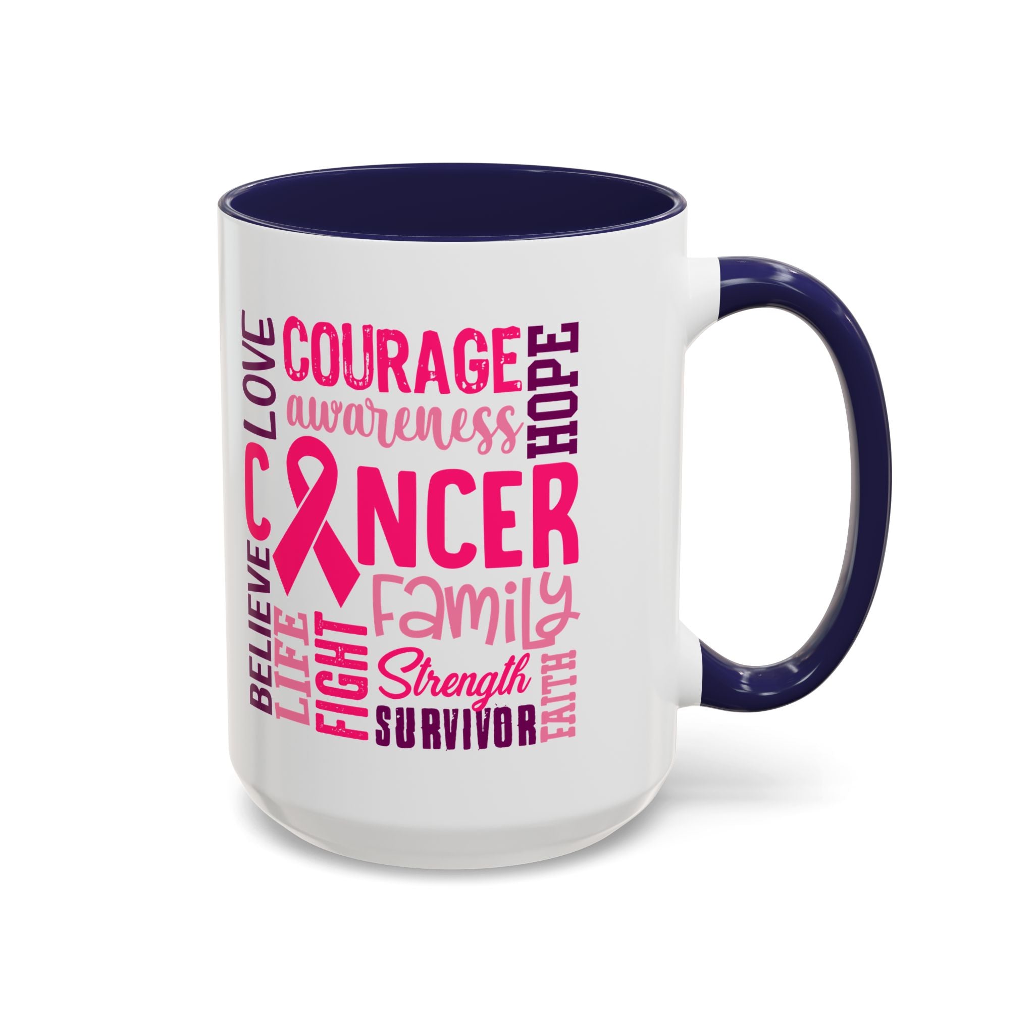 Inspirational Cancer Awareness Coffee Mug, Support Gift, Hope for Survivors, Breast Cancer Month, Motivational Mug, Encouragement Mug