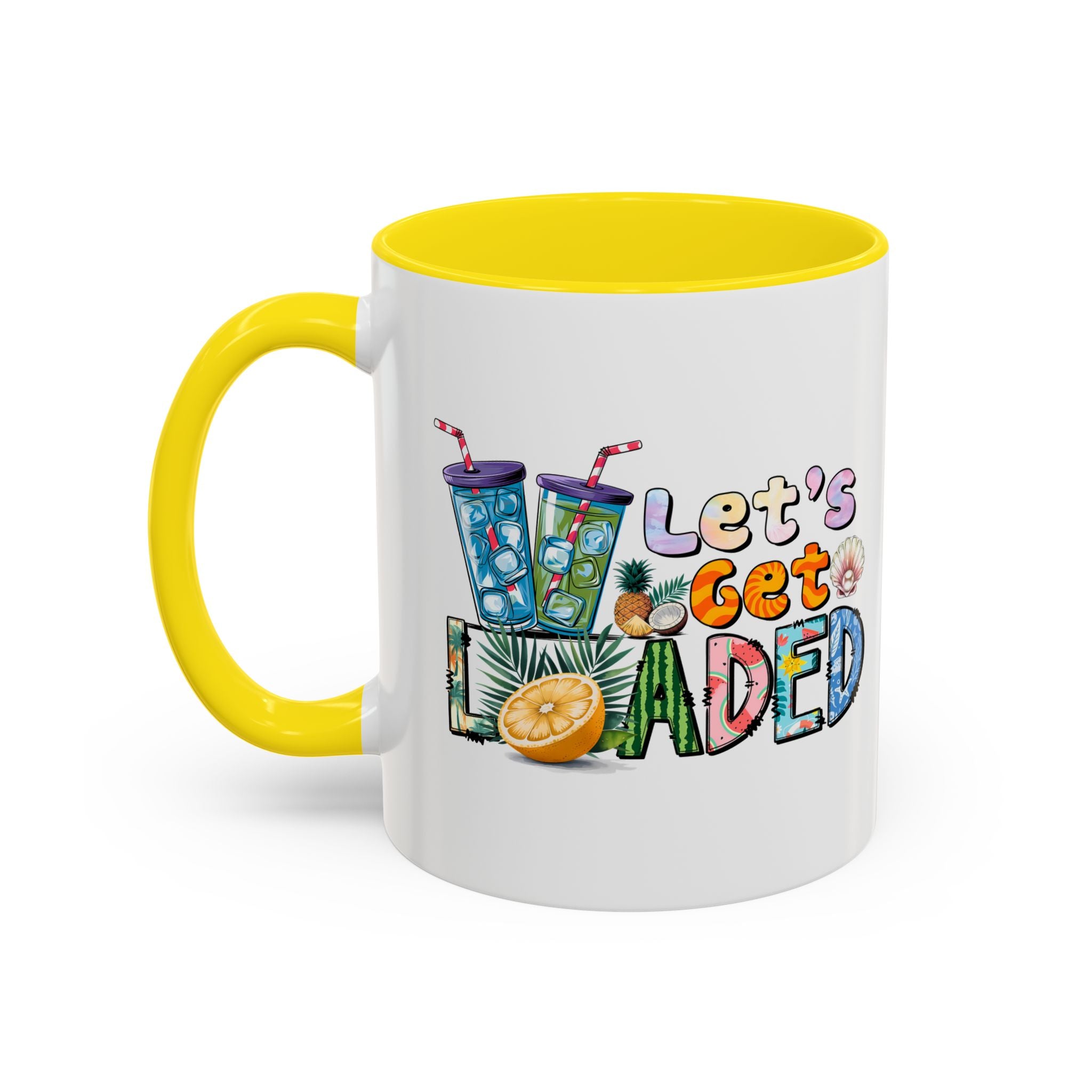 Colorful 'Let's Get Loaded' Coffee Mug - Fun Drinkware for Parties & Gatherings
