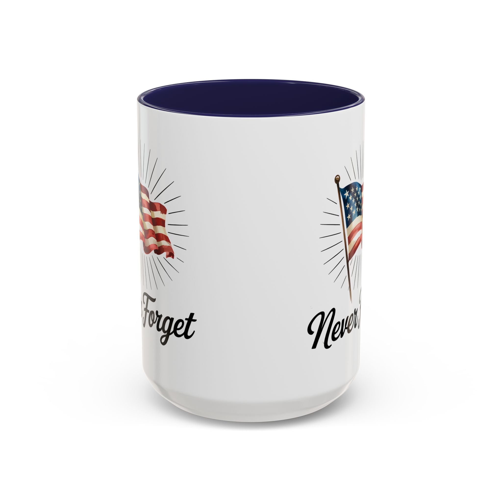 Patriotic Never Forget Coffee Mug - 11oz & 15oz USA flag