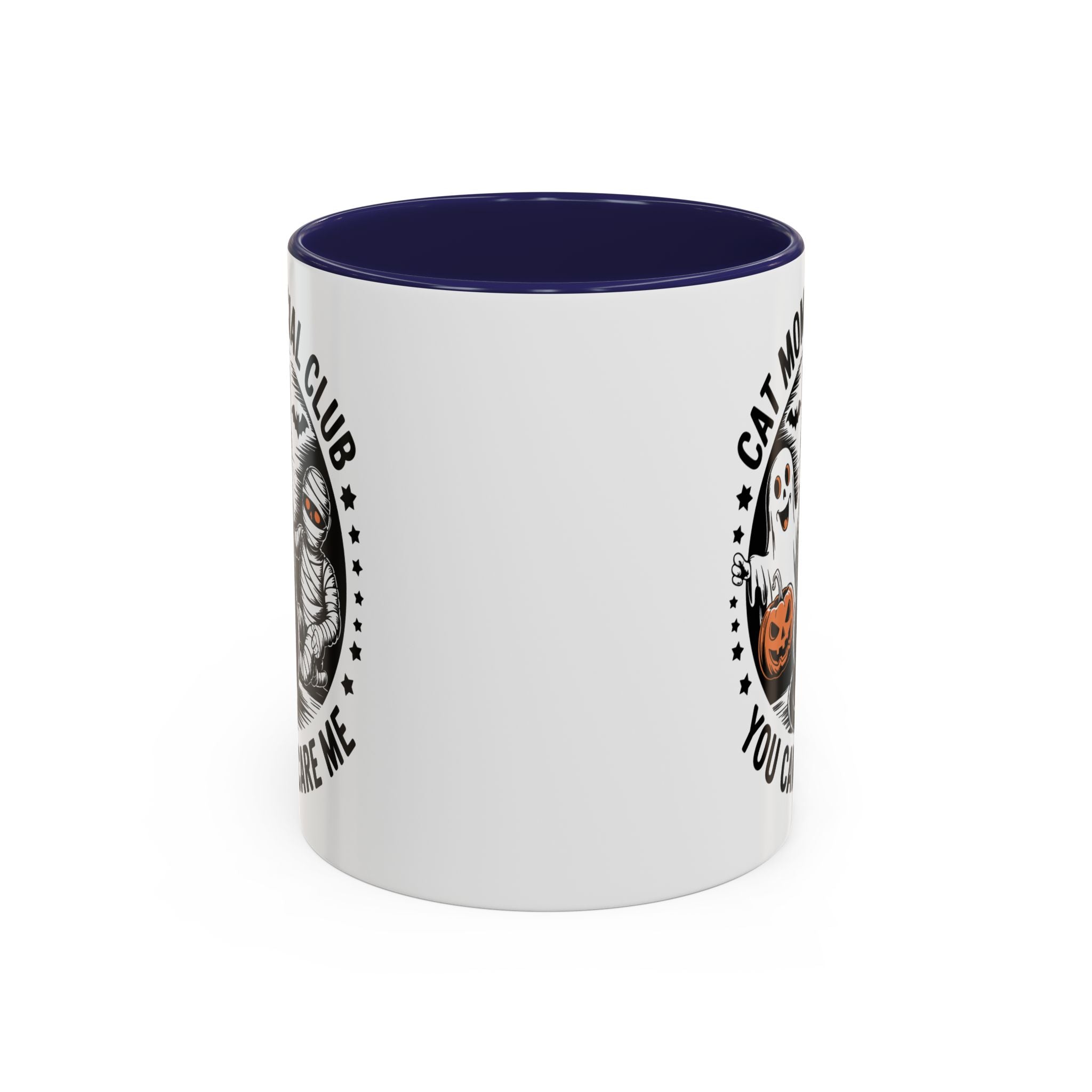 Halloween Cat Mom Coffee Mug - Spooky Social Club Design