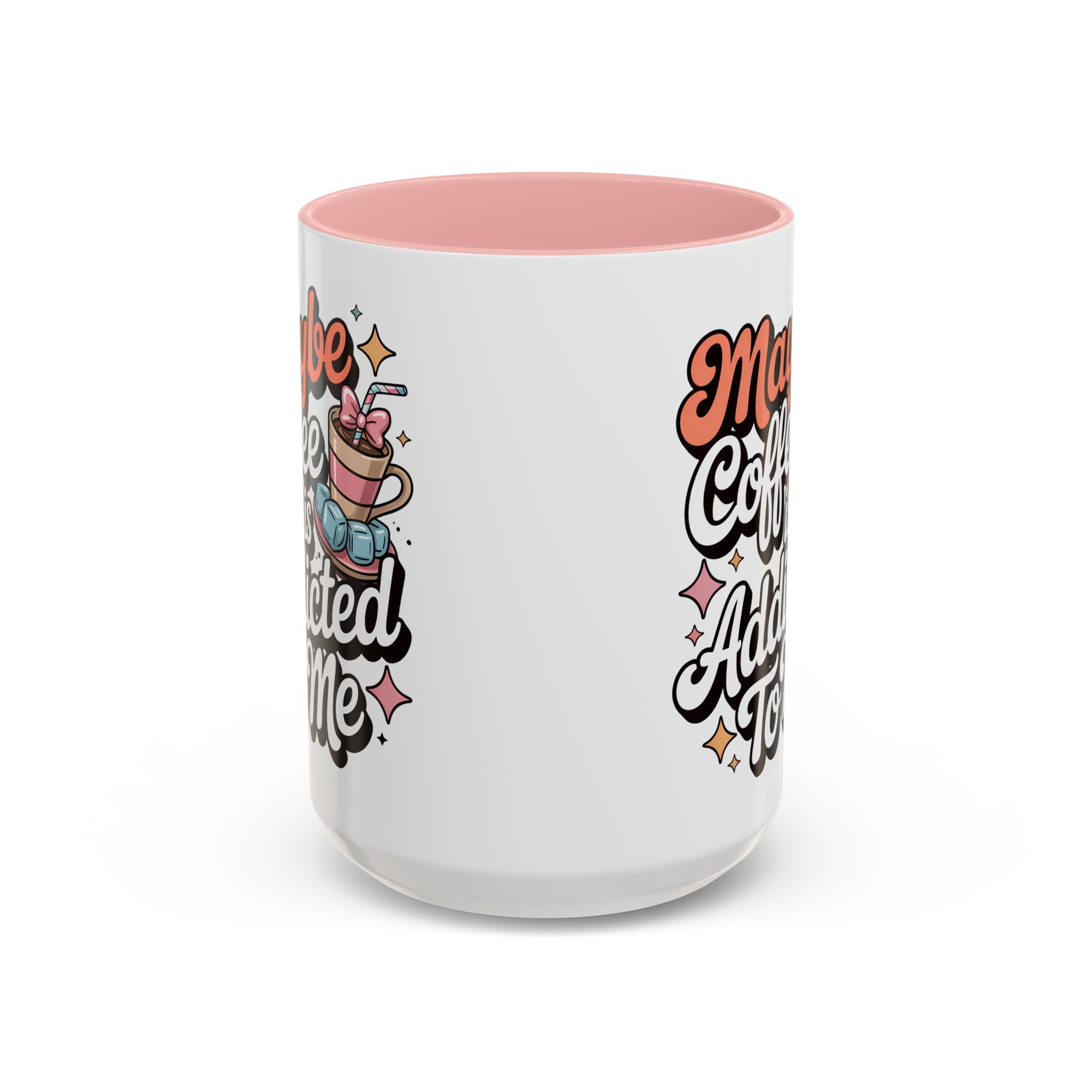 Coffee Addict Accent Mug - Fun Design for Coffee Lovers