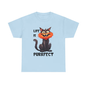 Purrfect Cat Tee, Cute Cat Lover Shirt, Fun Unisex Cotton Top, Gifts for Cat Owners, Funny Pet T-Shirt, Birthday Gift Idea