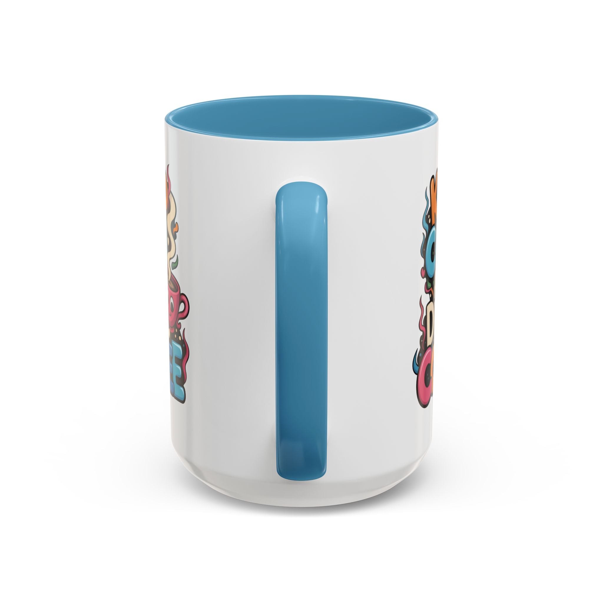 Keep Calm and Drink Coffee Mug - Fun Colorful Ceramic Coffee Cup funny