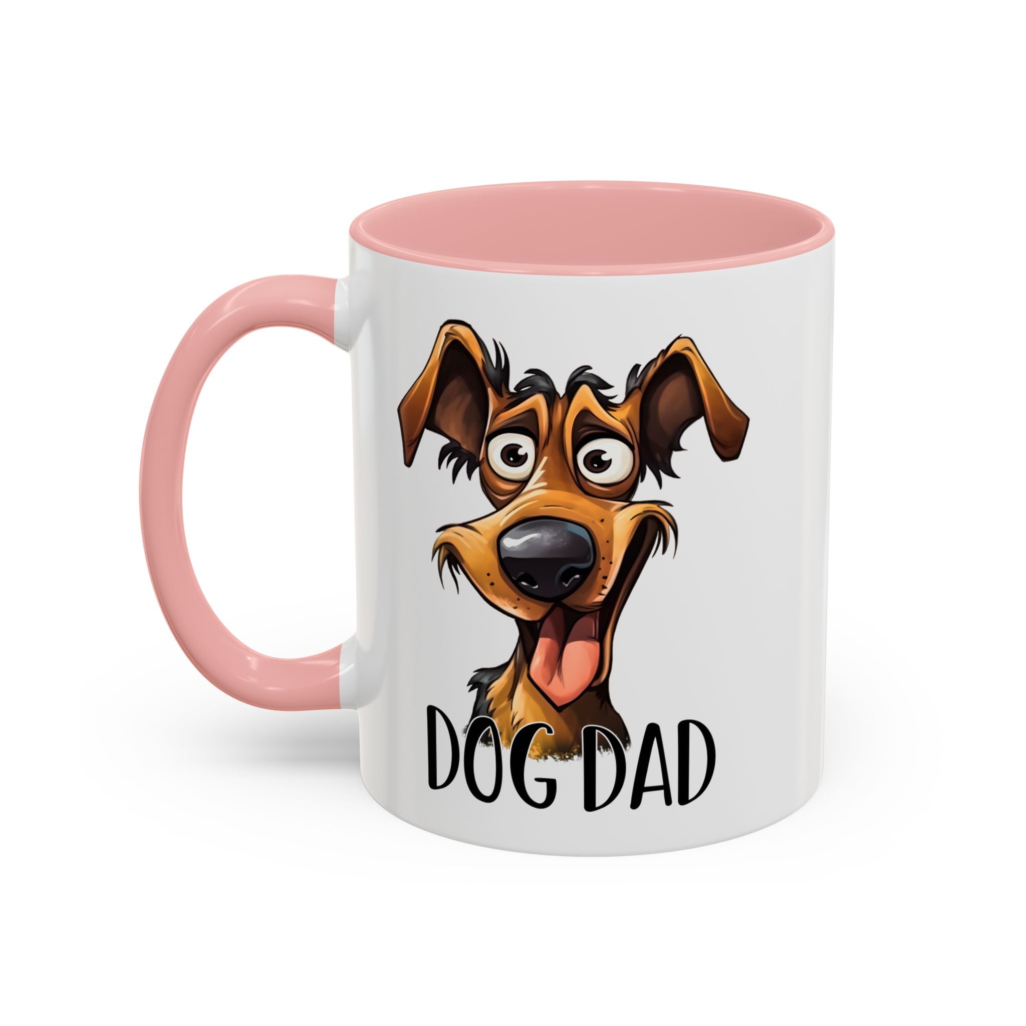 Dog Dad Accent Coffee Mug - Fun Gift for Dog Lovers, Pet Fathers, Father's Day, Birthday, Coffee Lovers