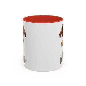 Dog Dad Accent Coffee Mug - Fun Gift for Dog Lovers, Pet Fathers, Father's Day, Birthday, Coffee Lovers