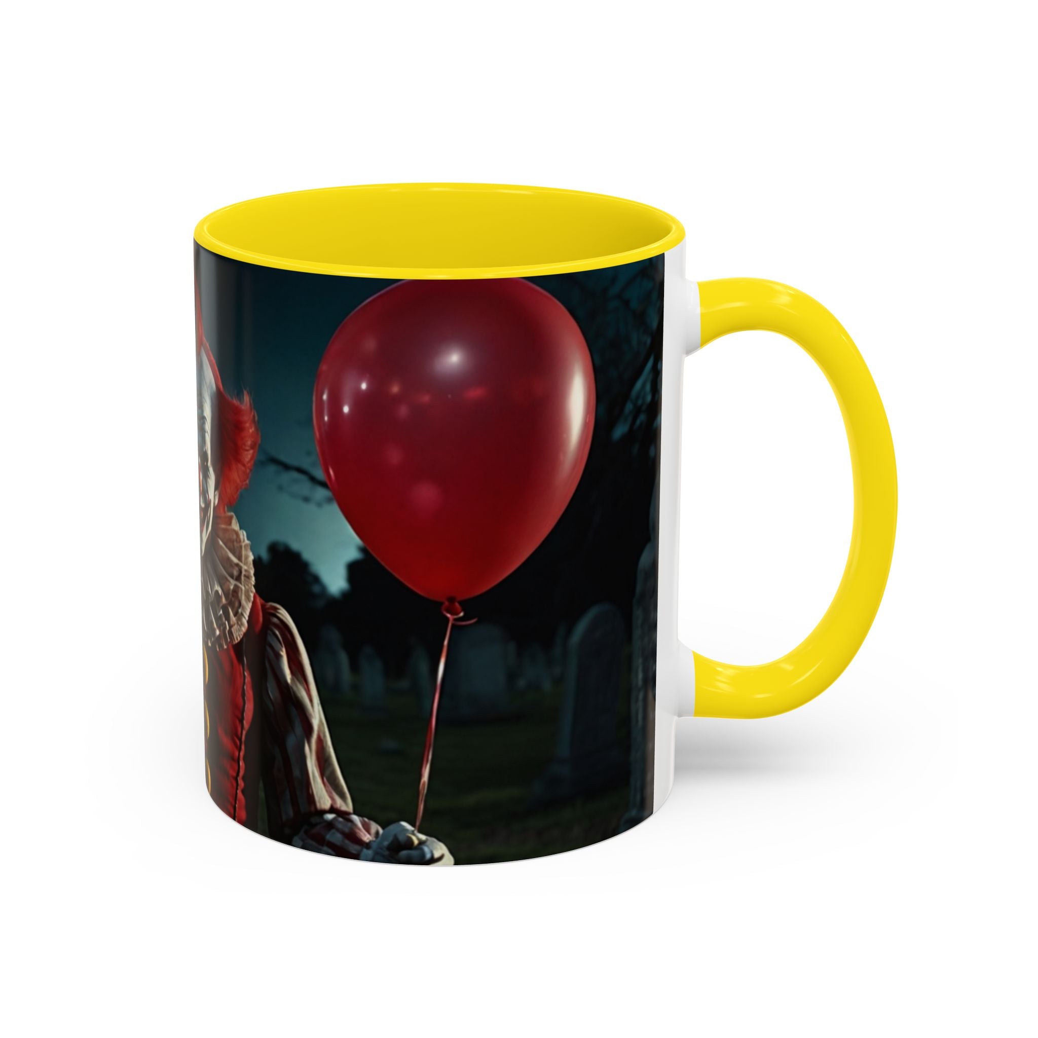 Creepy Clown Coffee Mug - Perfect for Halloween or Horror Fans art