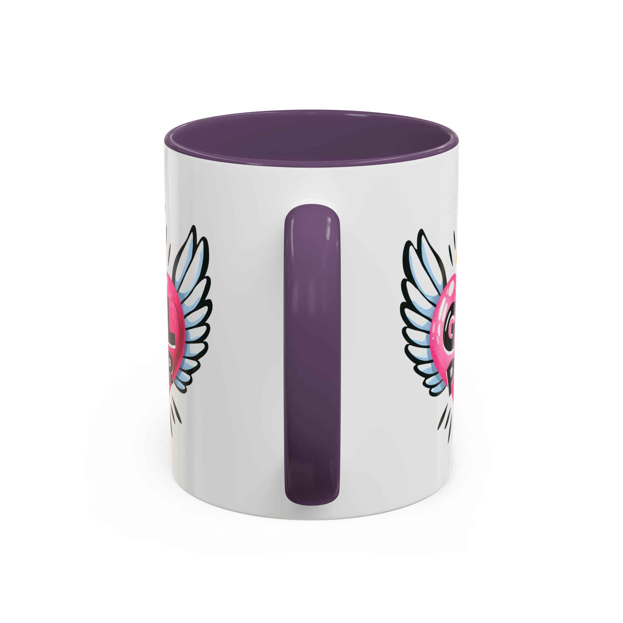 Empowering Heart Coffee Mug | Inspirational Gift for Women, GRL PWR Mug, Cute Kitchen Decor, Unique Friendship Gift, Motivational Coffee Cup