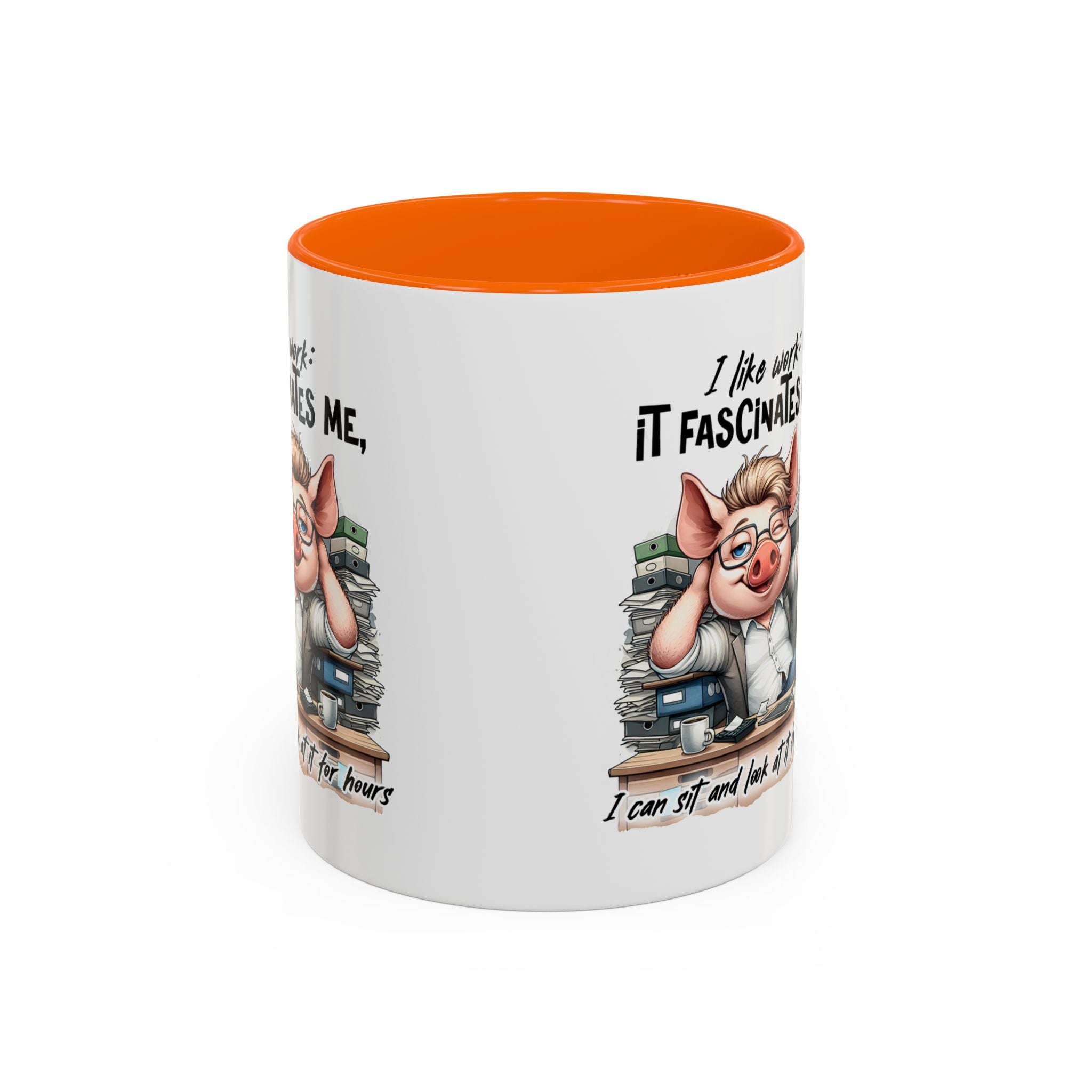 Whimsical Pig Coffee Mug, Funny Gift for Animal Lovers, Unique Office Mug, Cute Coffee Cup, Perfect for Birthdays, Holidays