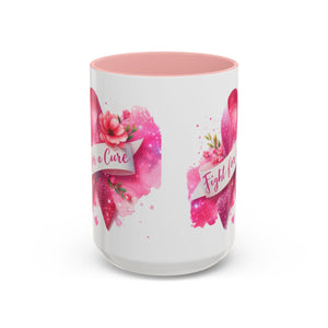Inspirational Breast Cancer Awareness Coffee Mug - Fight for a Cure, Support Cancer Survivors, Gifts for Her, Pink Ribbon Design, [...]