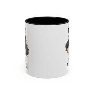 Totally Pettable Coffee Mug, Dog Lover Gift, Animal Print Mug, Funny Pet Mug, Customizable Coffee Cup, Gift for Pet Owners