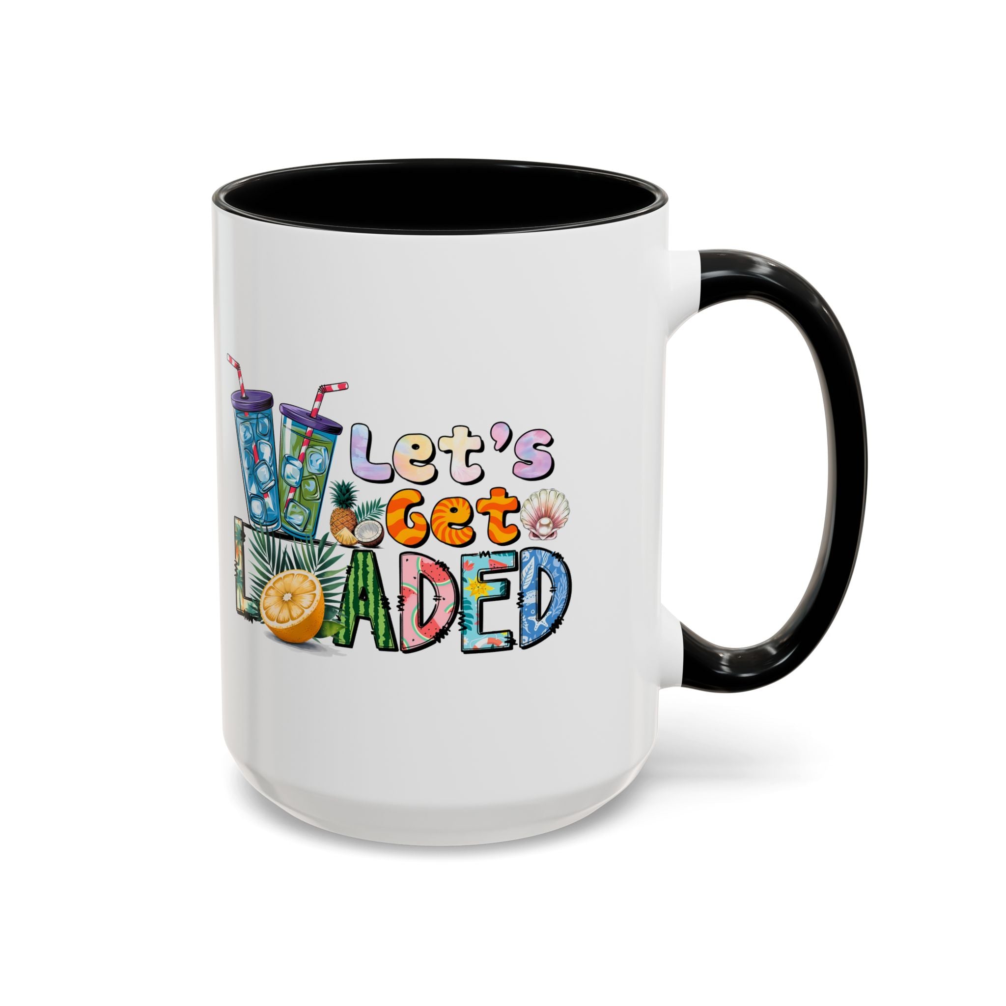 Colorful 'Let's Get Loaded' Coffee Mug - Fun Drinkware for Parties & Gatherings