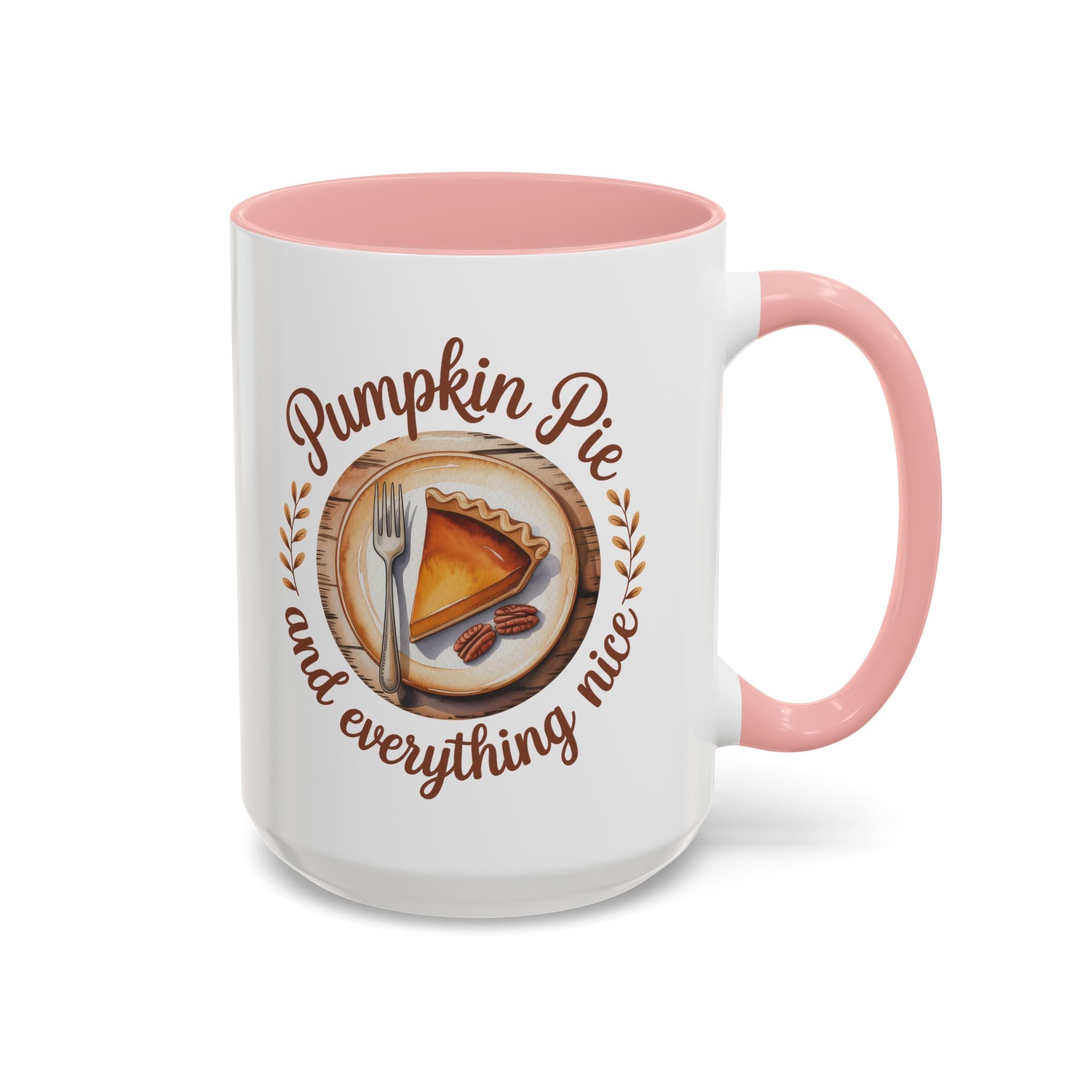 Pumpkin Pie Accent Coffee Mug - Perfect for Fall and Thanksgiving Warmth