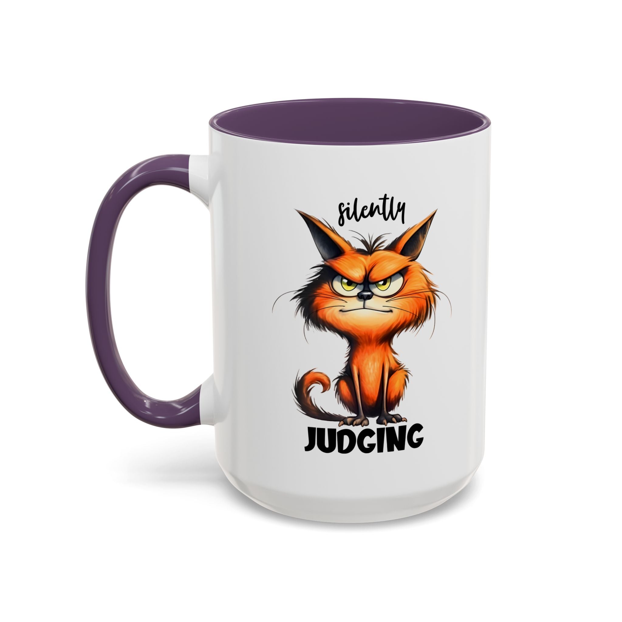 sarcasm attitude  Cat Coffee Mug - Just Judging - Perfect Gift for Cat Lovers, Pet Owners, Birthdays,  Funny Mug