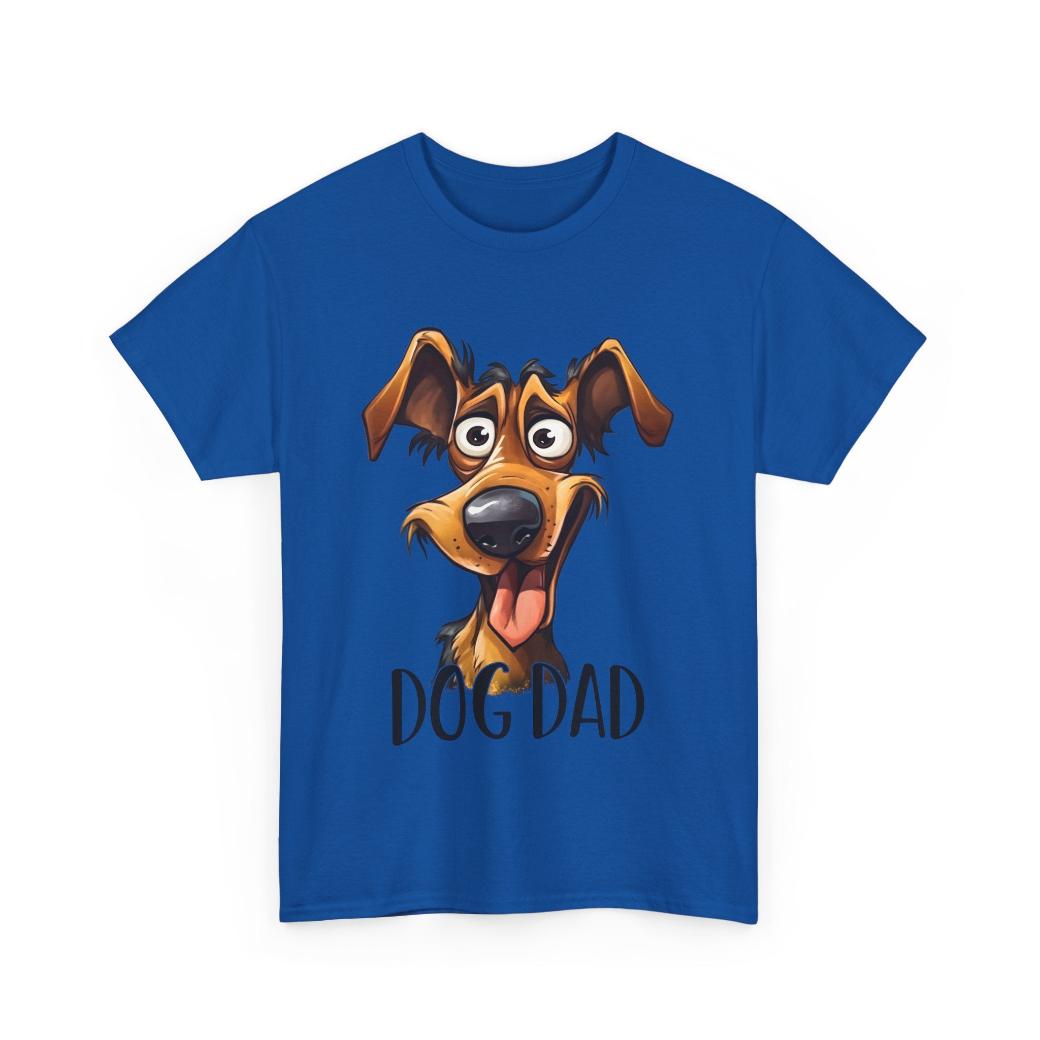 Dog Dad Unisex Heavy Cotton Tee, Pet Lover Gift, Fun Shirt for Father’s Day, Dog Owner Humor Tee, Great for Birthdays, Casual Wear