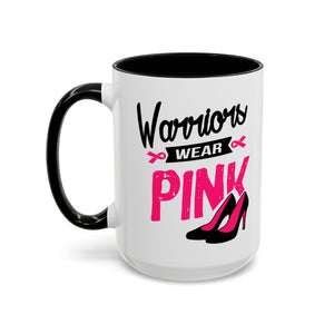 Breast Cancer Awareness Coffee Mug, Inspirational Gift, Warrior Mug, Pink Ribbon Awareness, Supportive Beverage Cup