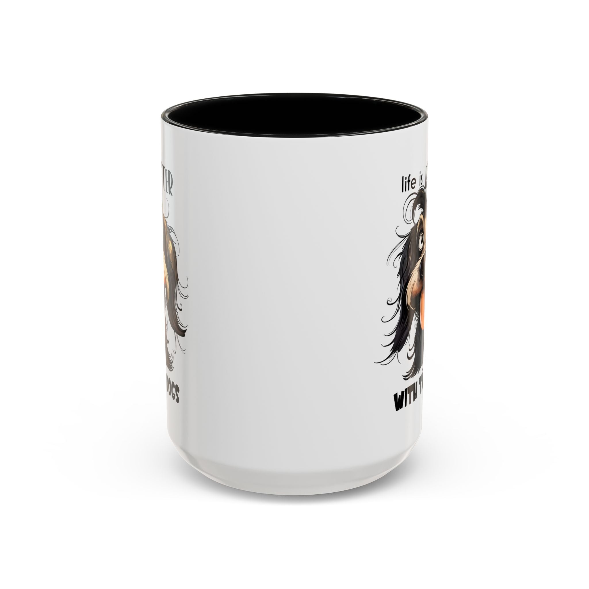 Life is Better with Dogs Coffee Mug - Cute Dog Lover Gift, Animal Themed Mug, Pet Owner Present, Fun Coffee Cup, Gift for Him/Her