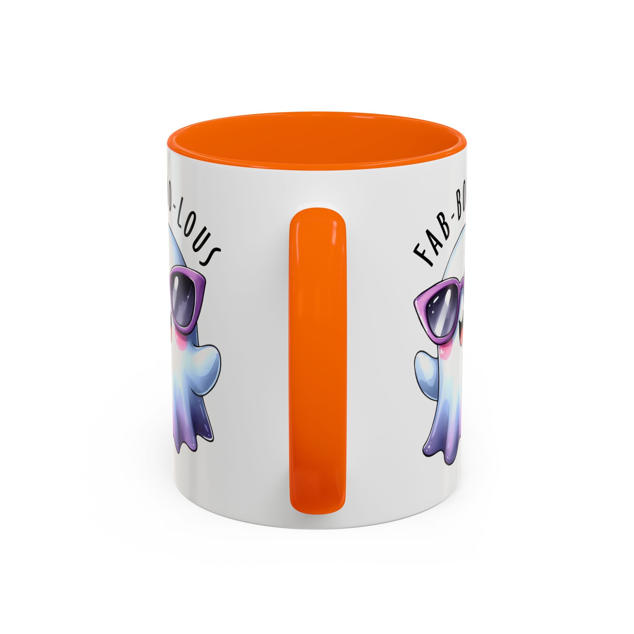 Fab-Boo-Lous Ghost Coffee Mug | Cute Halloween Mug, Fun Gift for Ghost Lovers, Spooky Seasonal Decor, Adorable Tea Cup