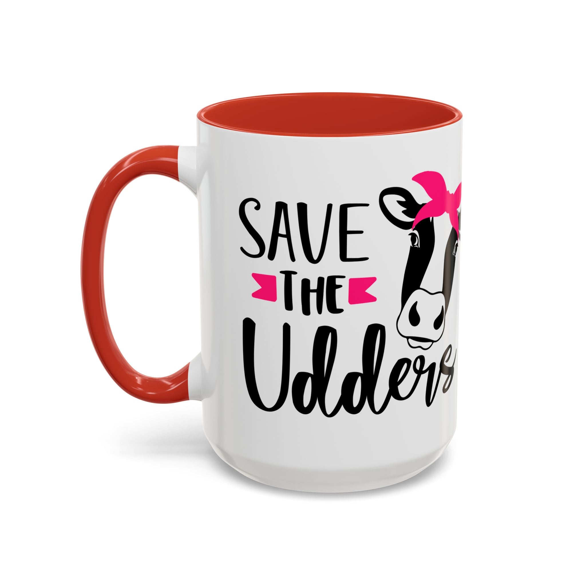 cancer awareness Cute Cow Mug - Save the Utters Coffee Cup, Gift for Animal Lovers,  Mug, Unique Birthday Gift