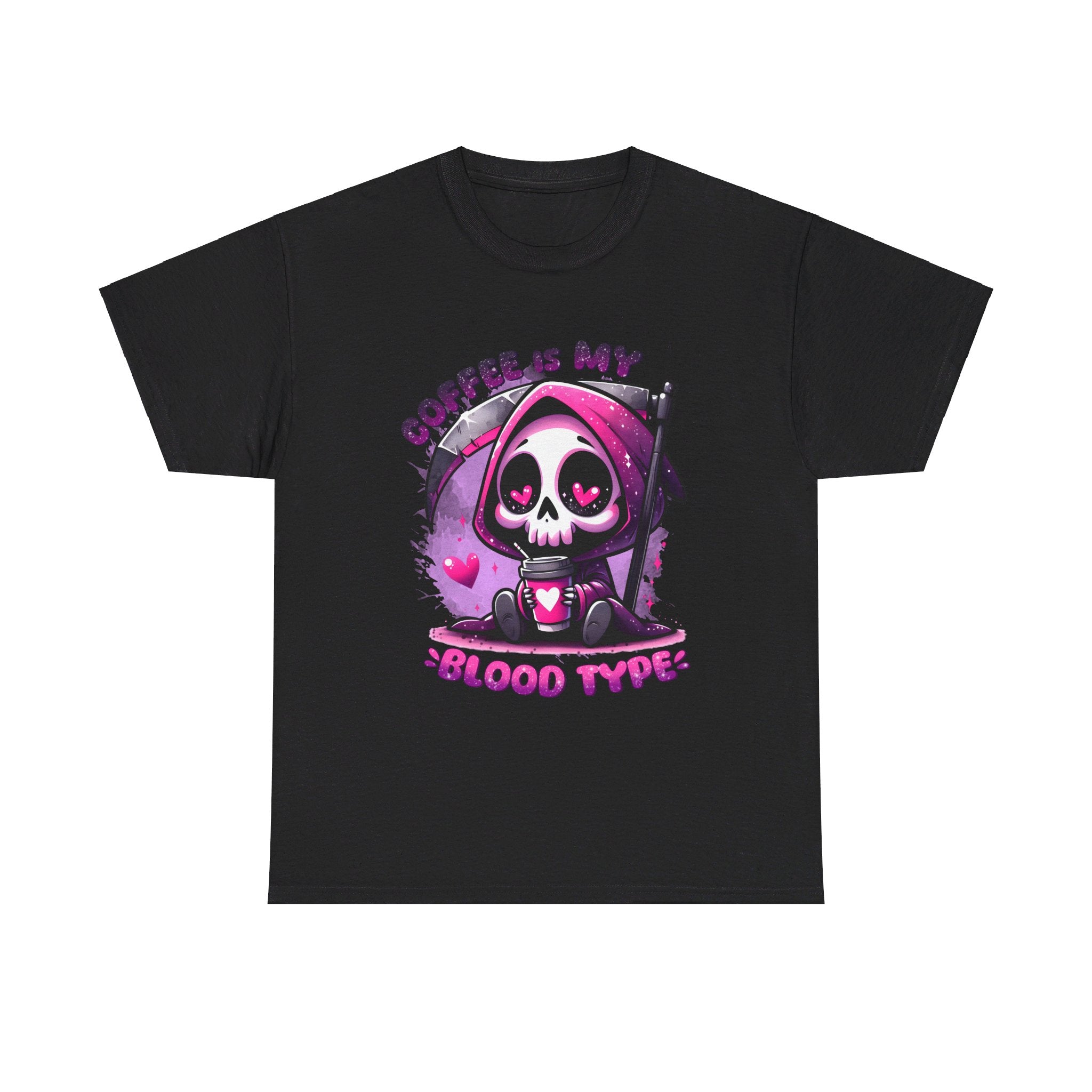 My blood type is coffee Unisex Heavy Cotton Tee by abc school fundraiser