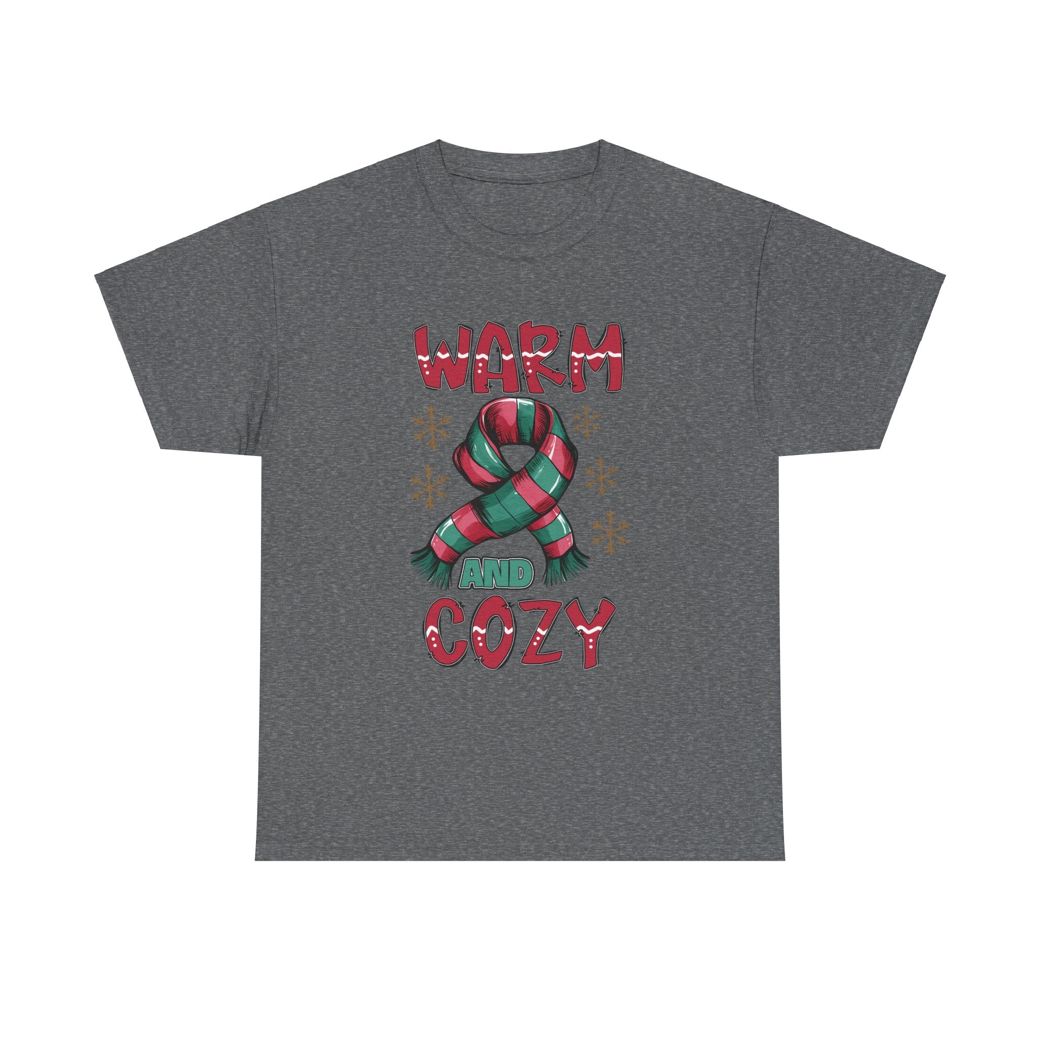 christmas warm and cozy Unisex Heavy Cotton Tee men women