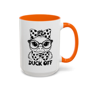 Duck off  Coffee Mug - Fun Gift for Bird Lovers, Birthday, Office Décor, Humorous Kitchenware, Unique Drinkware