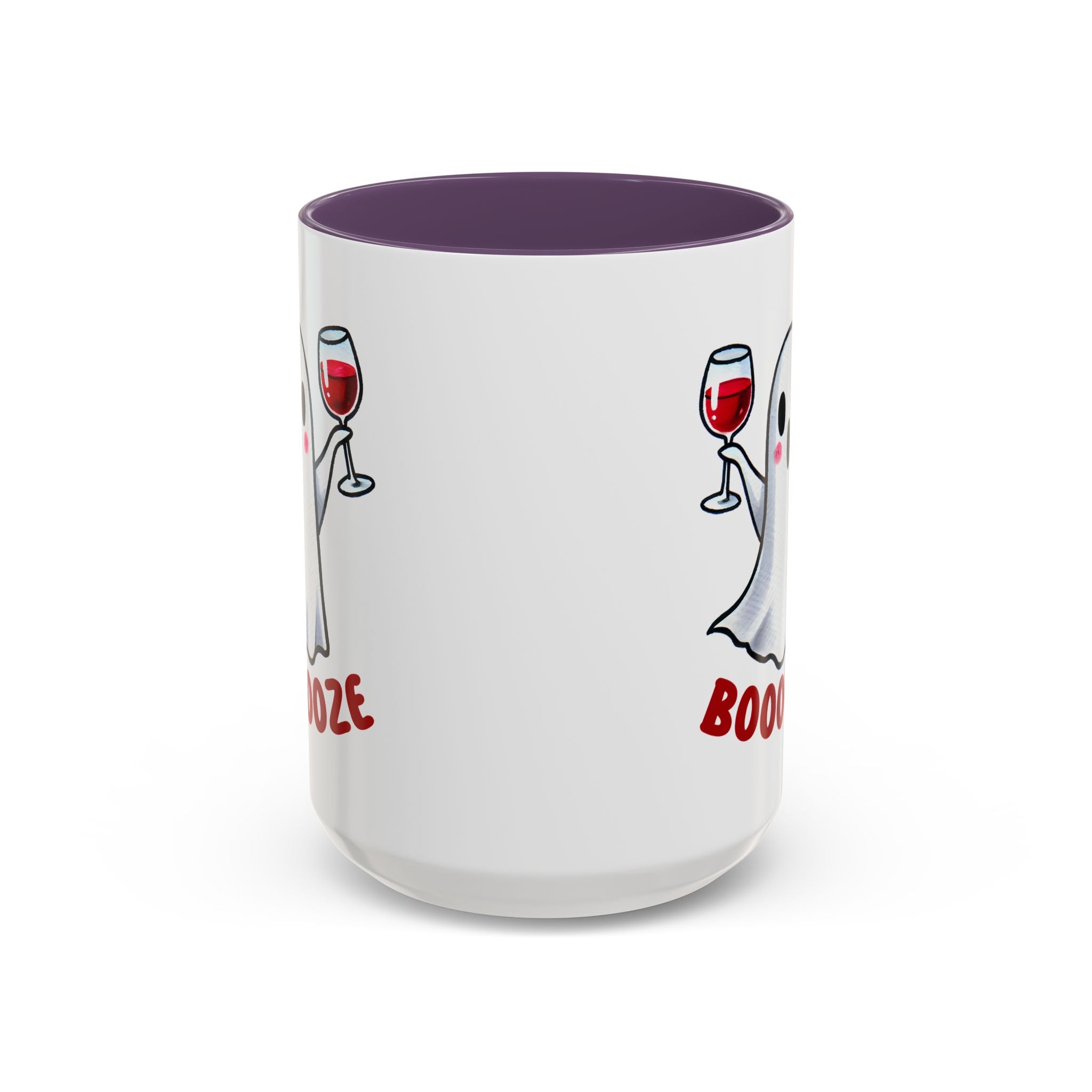 Boozy Ghost Accent Coffee Mug | Funny Halloween Tea Cup, Spooky Gift, Halloween Decor, Ghost Mug for Parties, Unique Drinkware