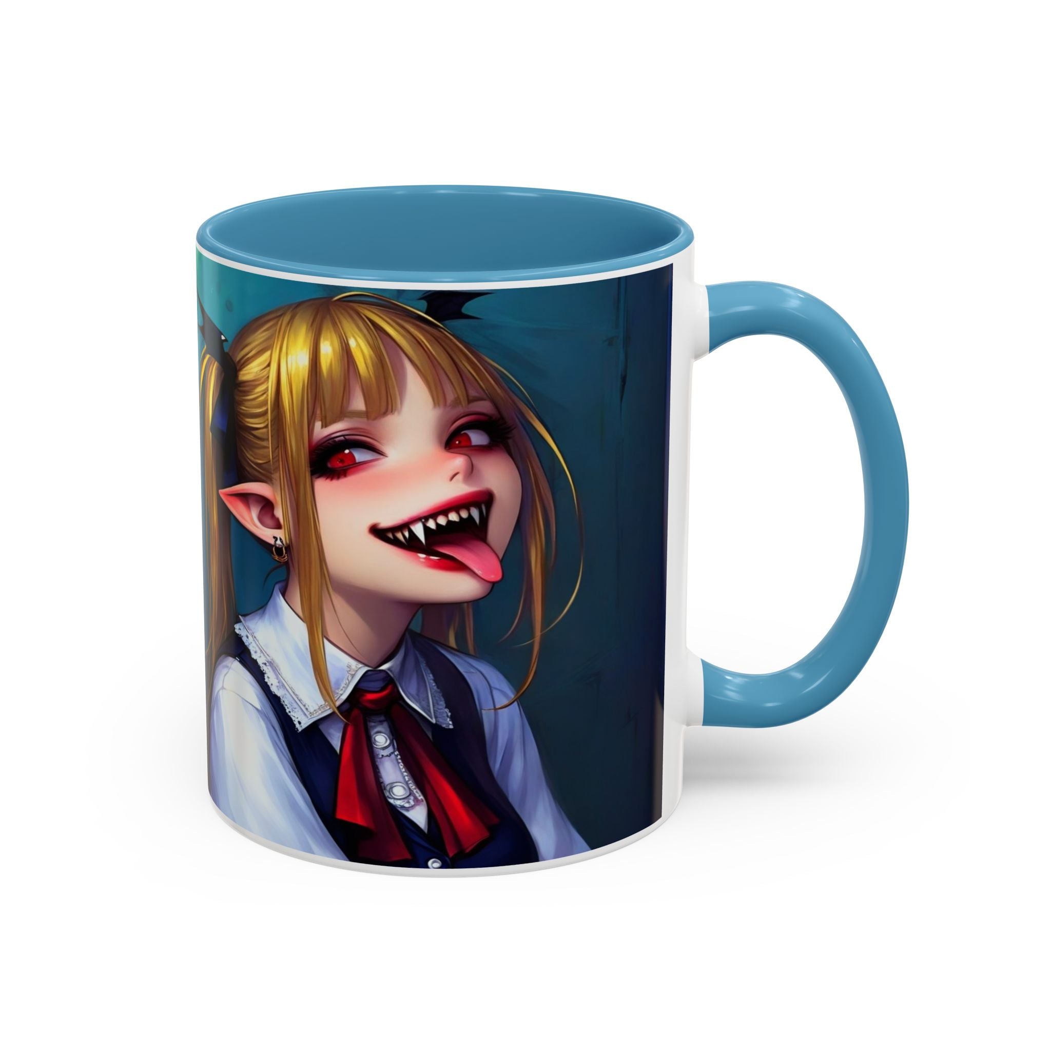 goth vampire girl Gothic Anime Coffee Mug with Edgy Design horror art