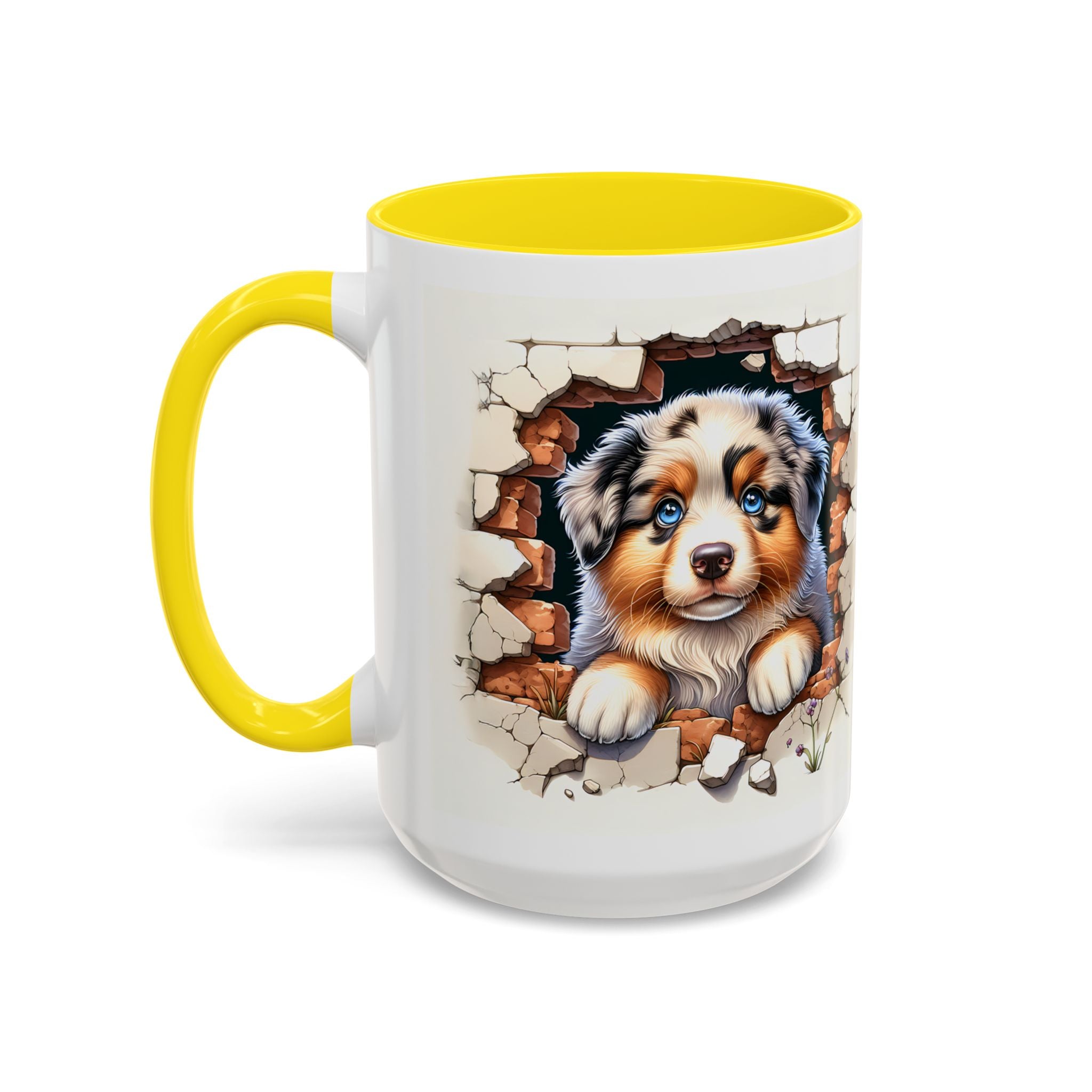 Cute Puppy Accent Coffee Mug - Perfect Gift for Dog Lovers, Unique Pet Lover Mug, Mother’s Day, Birthday, Home Decor
