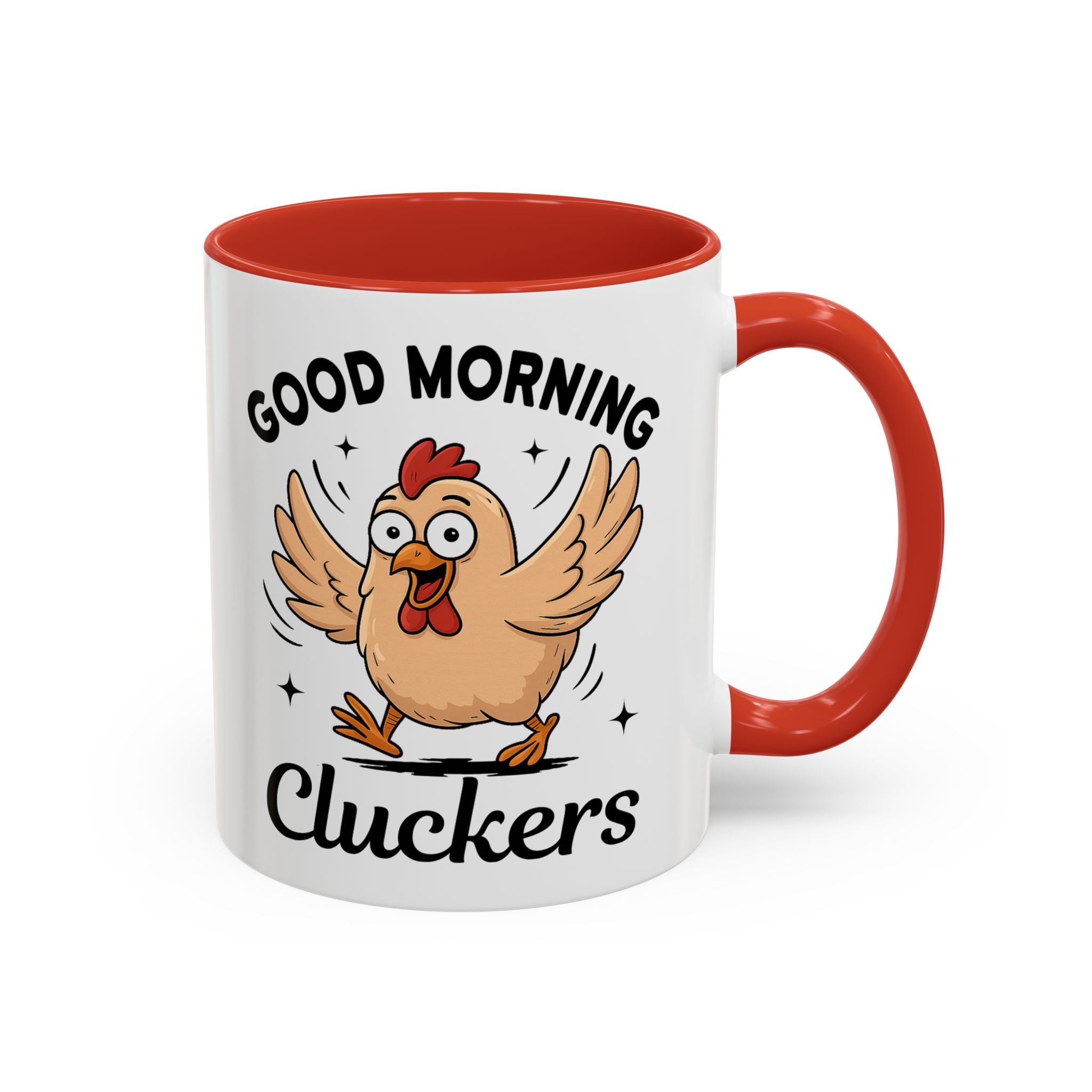 Good Morning Cluckers Coffee Mug — Funny Chicken Farmhouse Ceramic Mug (11/15oz) sarcasm