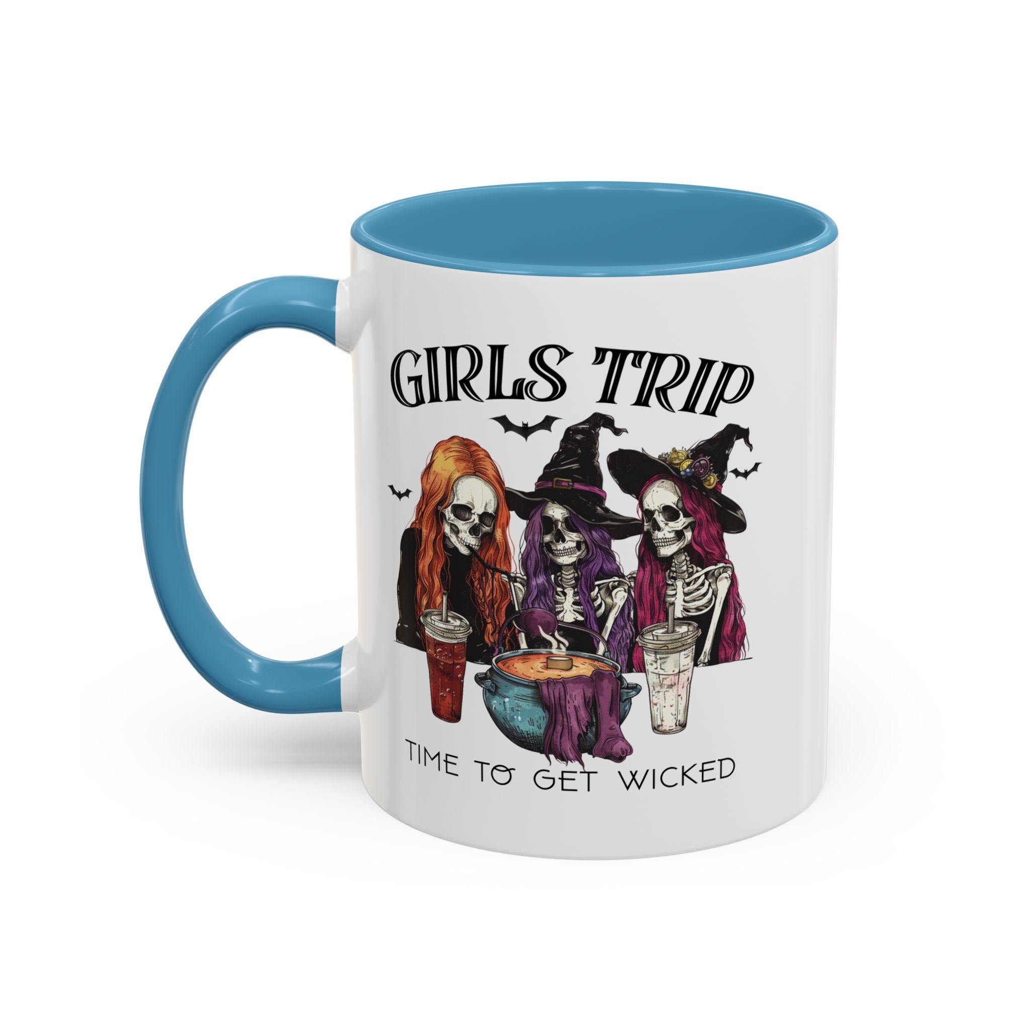 Wicked Girls Trip Coffee Mug, Halloween Gift, Spooky Vibes, Friends Gatherings, Witchy Decor, Fun Drinking Mug