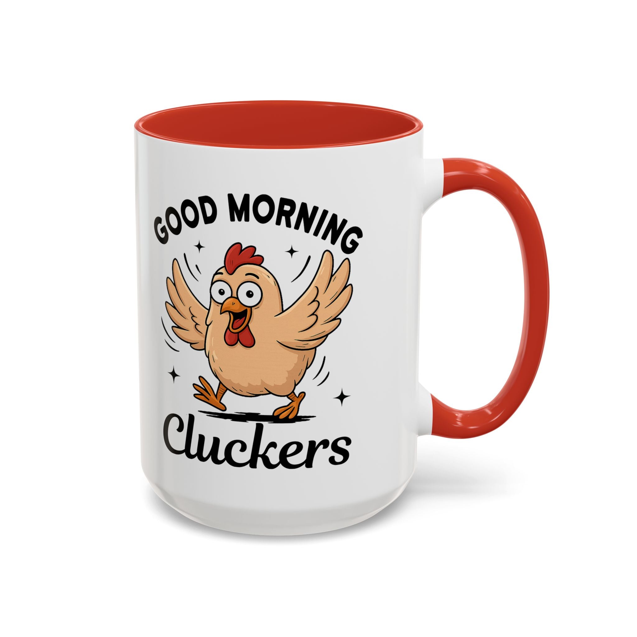 Good Morning Cluckers Coffee Mug — Funny Chicken Farmhouse Ceramic Mug (11/15oz) sarcasm