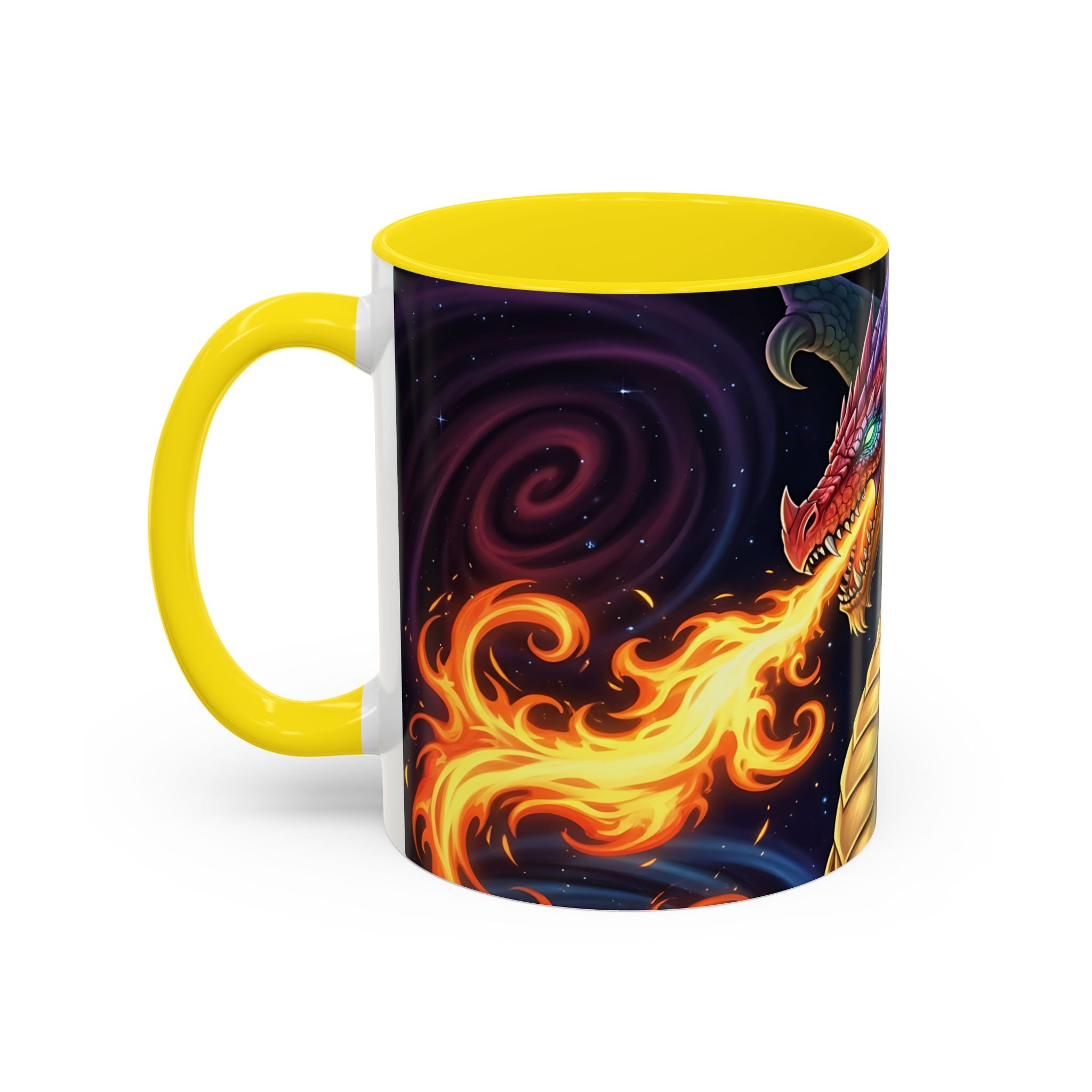 green  Dragon Accent Coffee Mug - 11 & 15oz Fantasy Drinkware