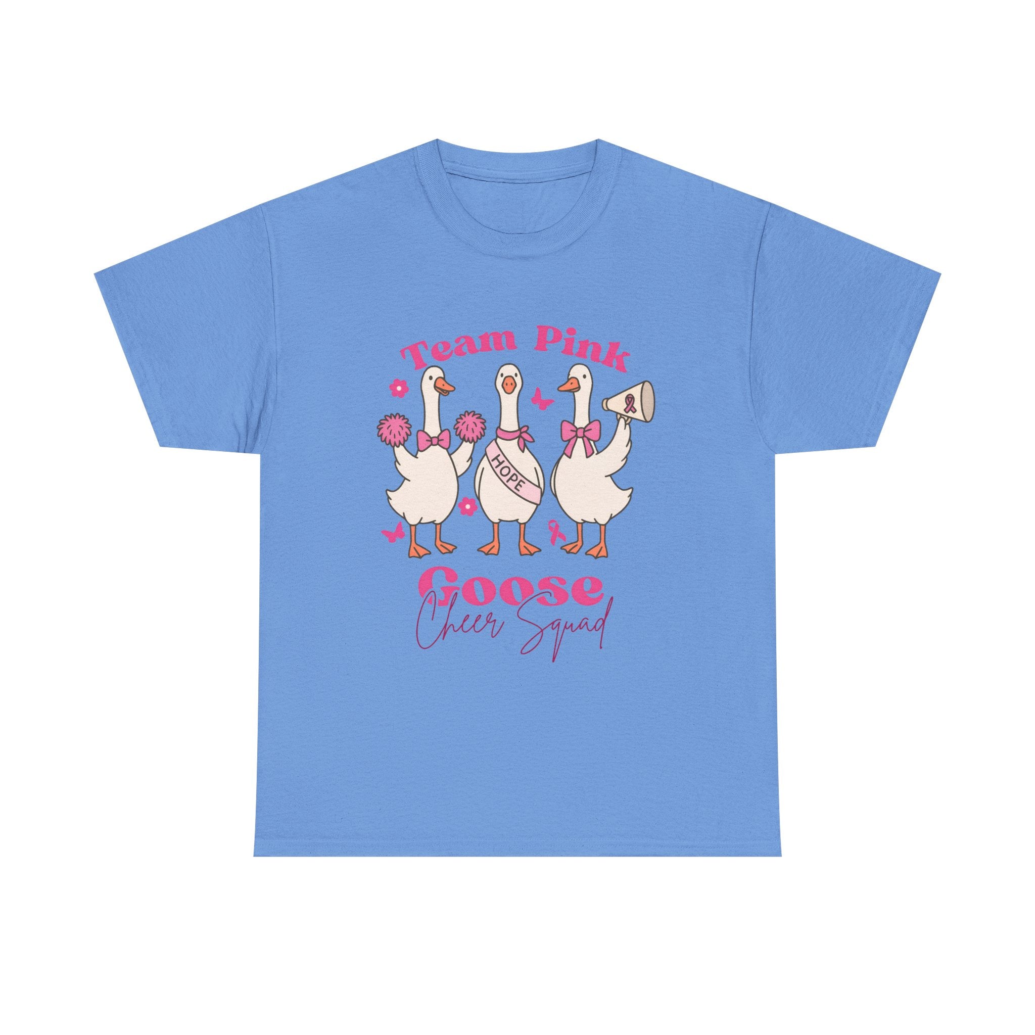 cancer awareness Cheer Squad Goose Tee - Perfect for Cheerleaders, Team Spirit, Bird Lovers, Fun Gifts, Casual Wear