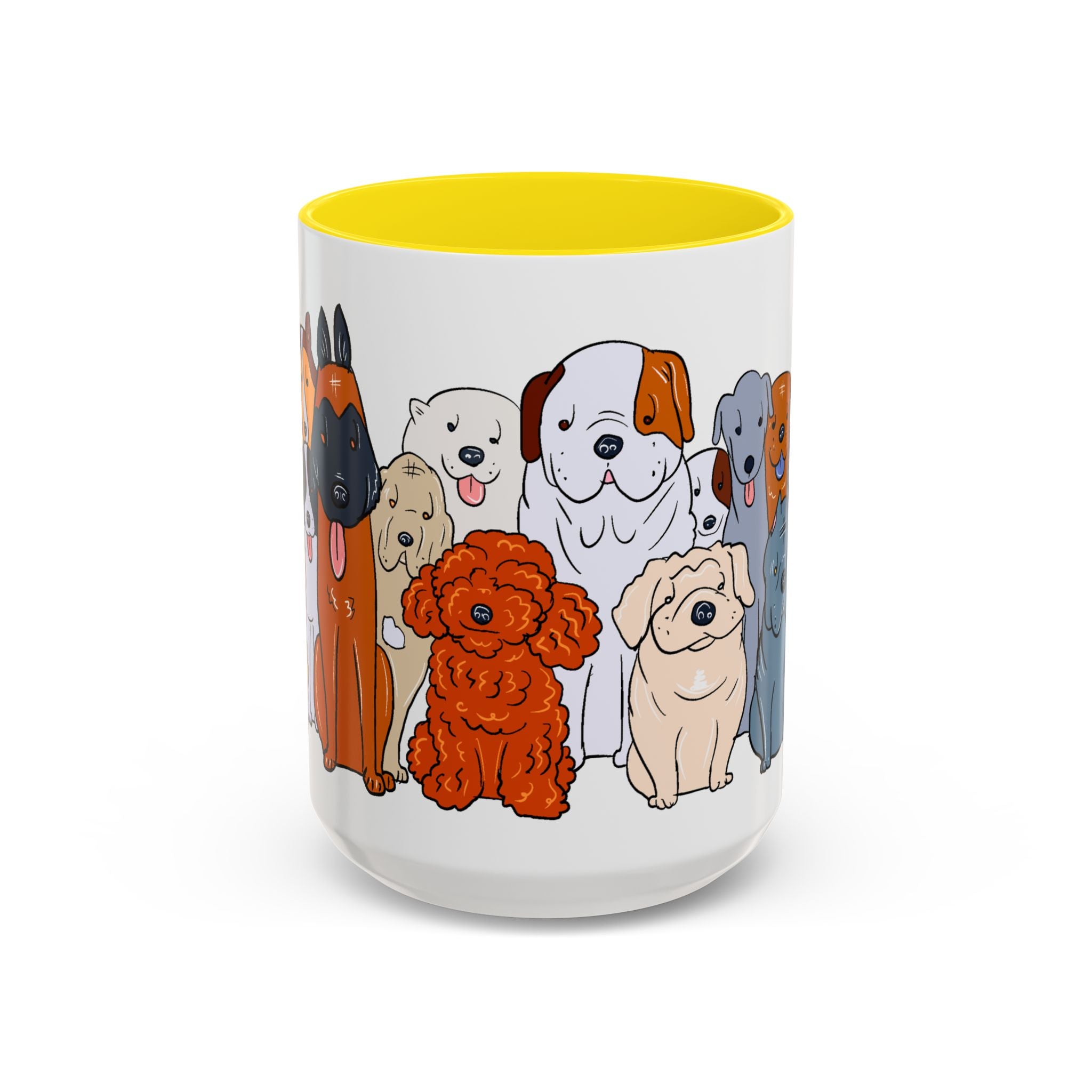 Cute Dog Breed Accent Coffee Mug, Pet Lover Gift, Canine Mug, Gifts for Dog Owners, Puppy Lover Mug