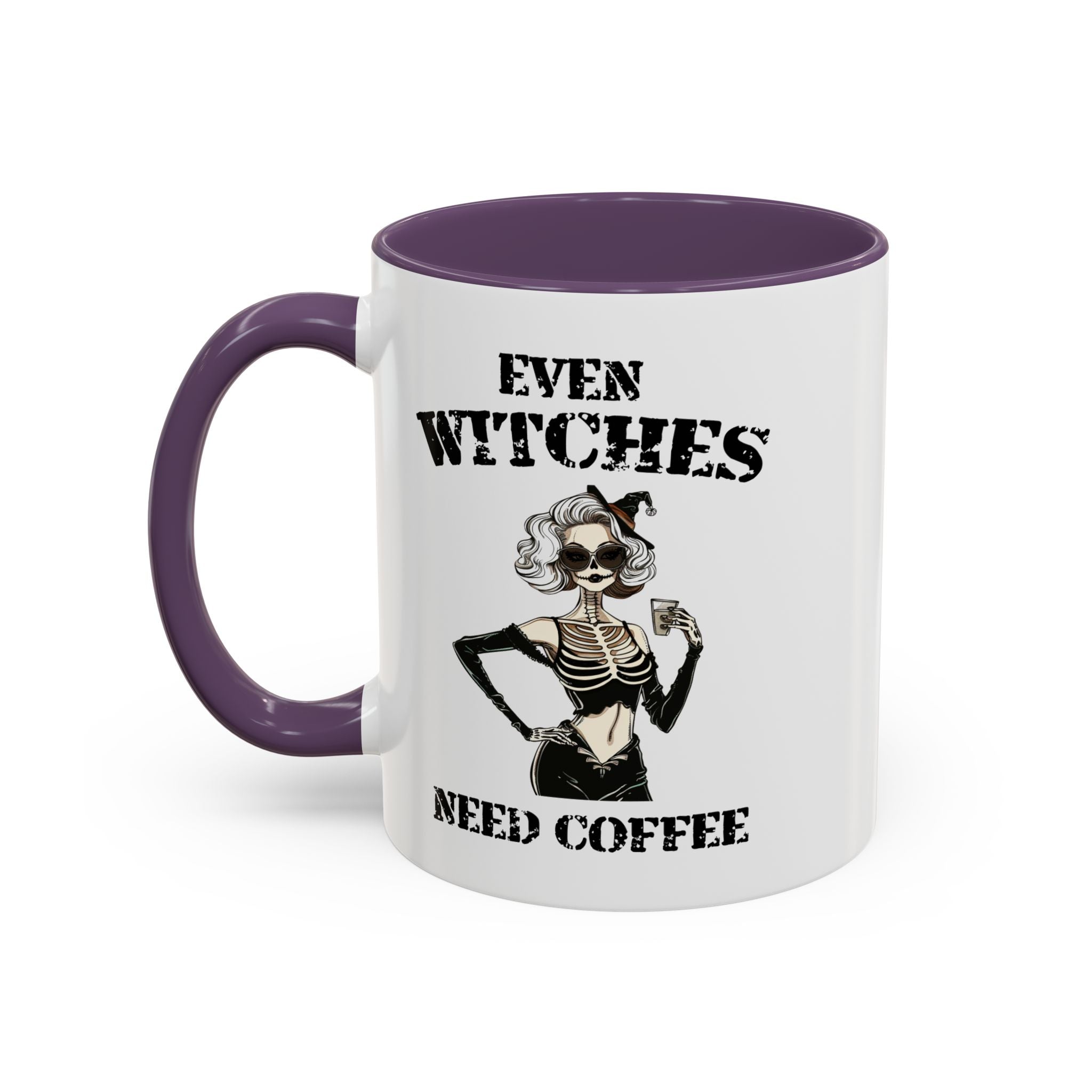Witchy Coffee Mug - Even Witches Need Coffee, Spooky Gift, Halloween Decor, Witch Lover's Mug, Unique Coffee Cup