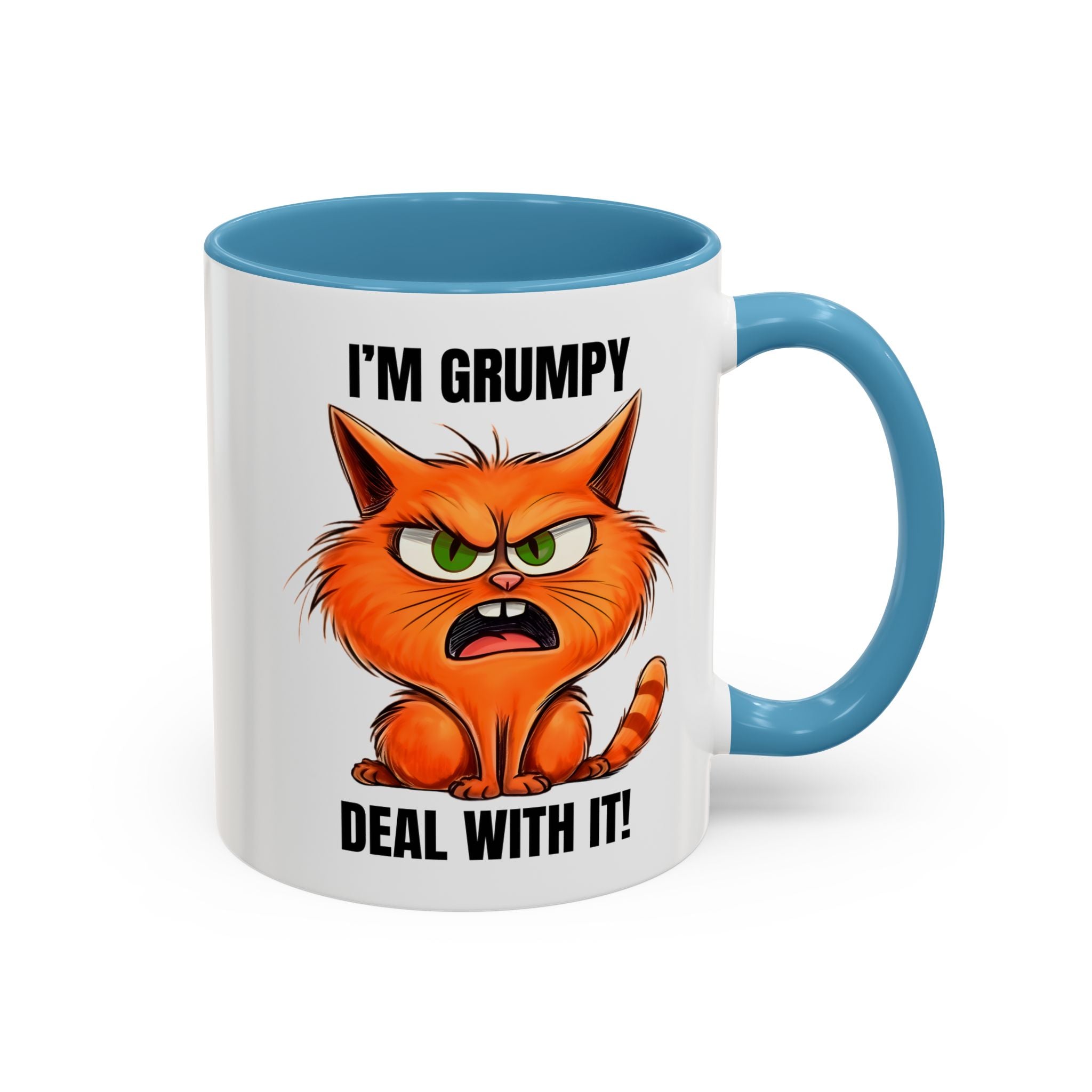 Grumpy Cat Coffee Mug, Funny Cat Mug, Gift for Cat Lovers, Office Coffee Cup, Humor Mug, 11oz 15oz
