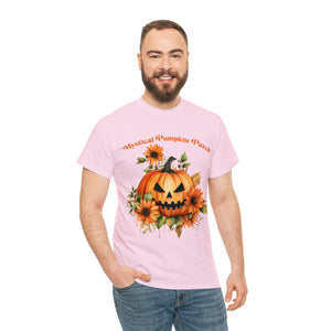 Halloween unisex t shirt mystical pumkin patch fall fun stocking stuffer Unisex Heavy Cotton Tee