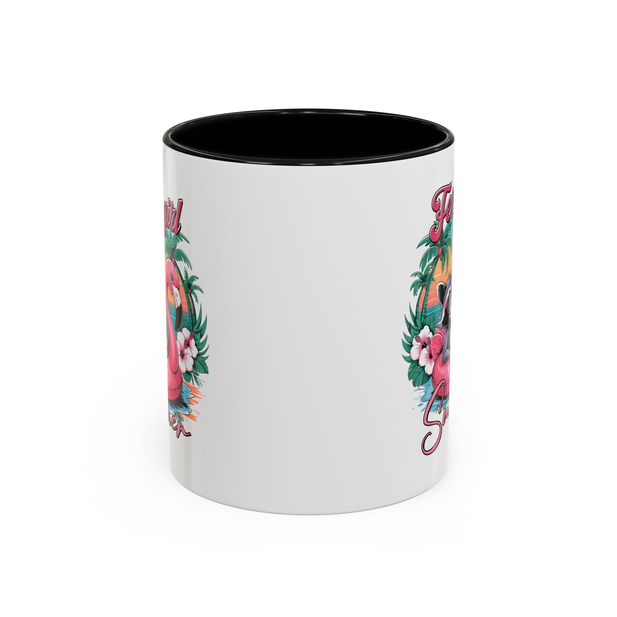 Feral Girl Summer Coffee Mug - Accent Design for Animal Lovers