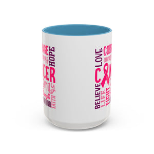 Inspirational Cancer Awareness Coffee Mug, Support Gift, Hope for Survivors, Breast Cancer Month, Motivational Mug, Encouragement Mug