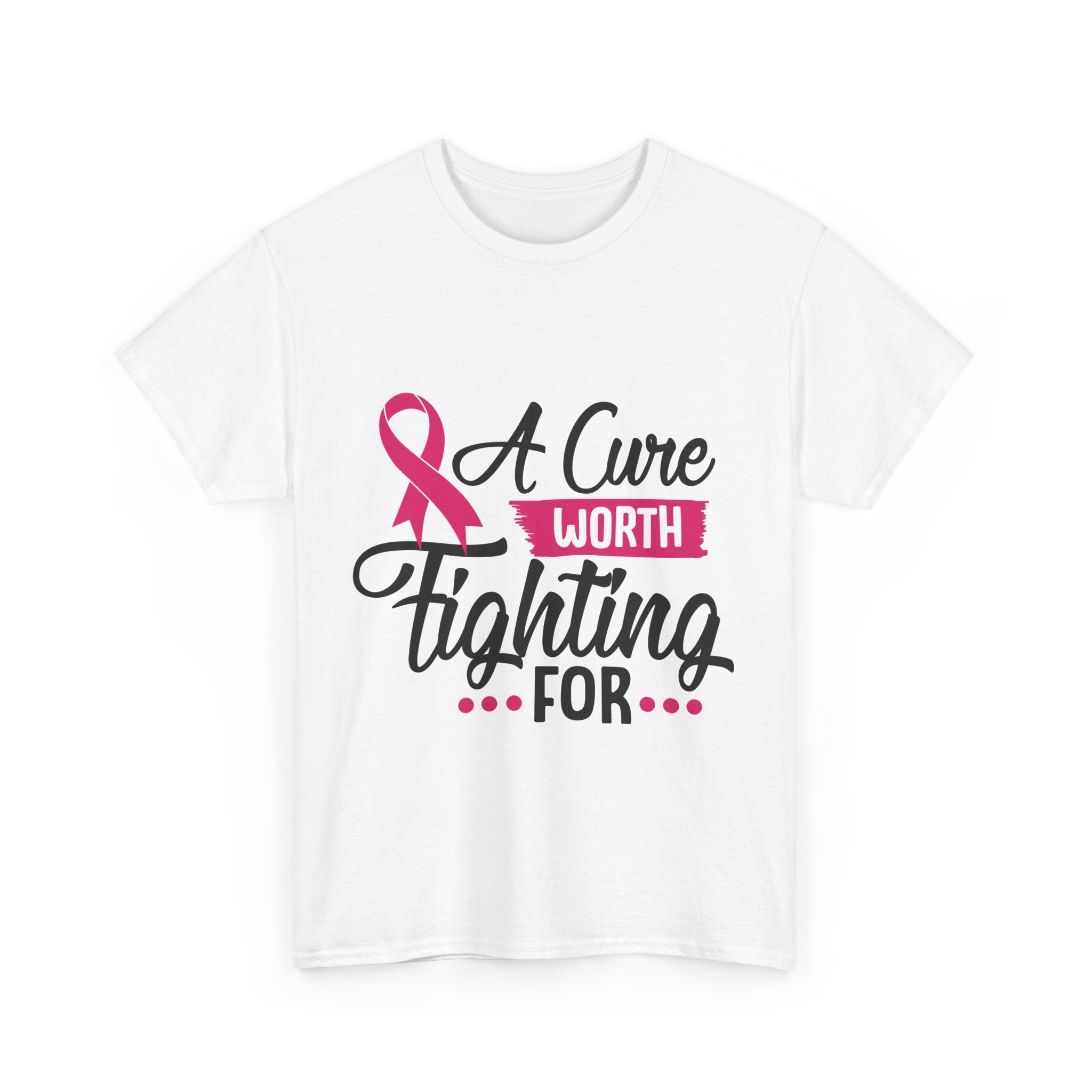 Breast Cancer Awareness Tee, A Cure Worth Fighting For Shirt, Unisex Support T-Shirt, Gift for Hope and Strength, Fundraising Apparel