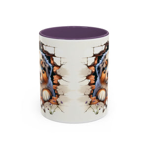 Cute Puppy Accent Coffee Mug - Perfect Gift for Dog Lovers, Unique Pet Lover Mug, Mother’s Day, Birthday, Home Decor