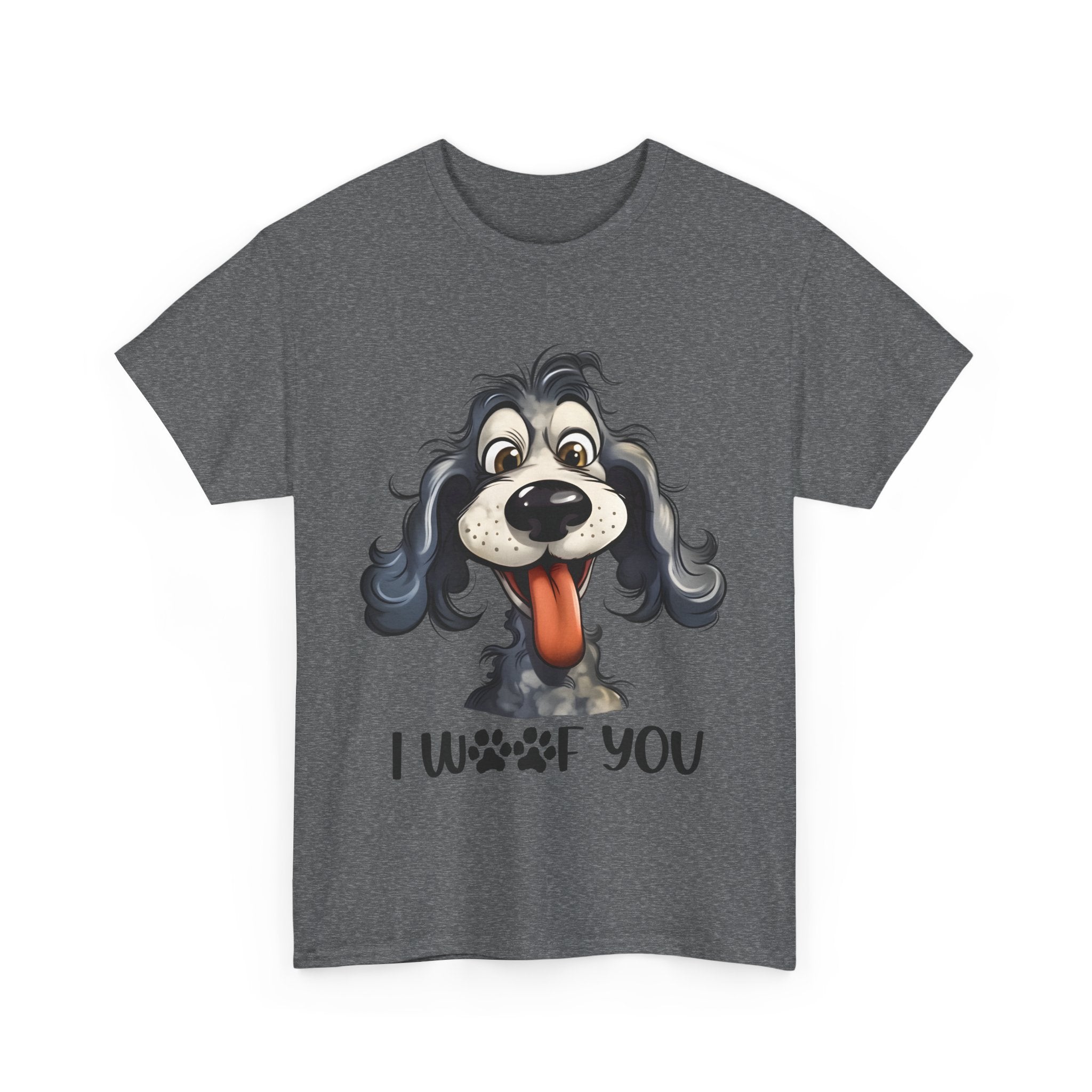 Cute Dog Lover Tee | I WOOF You T-Shirt, Pet Lover Gift, Dog Mom Shirt, Casual Wear, Anniversary Gift
