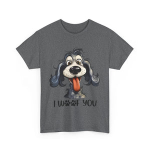 Cute Dog Lover Tee | I WOOF You T-Shirt, Pet Lover Gift, Dog Mom Shirt, Casual Wear, Anniversary Gift