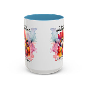 Funny Morning Coffee Mug, Rooster Mug, Gift for Coffee Lovers, Morning People, Humor Mug for Friends