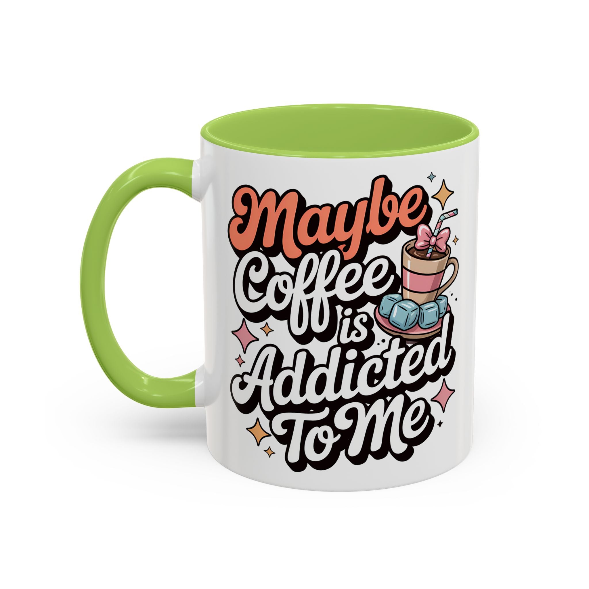 Coffee Addict Accent Mug - Fun Design for Coffee Lovers