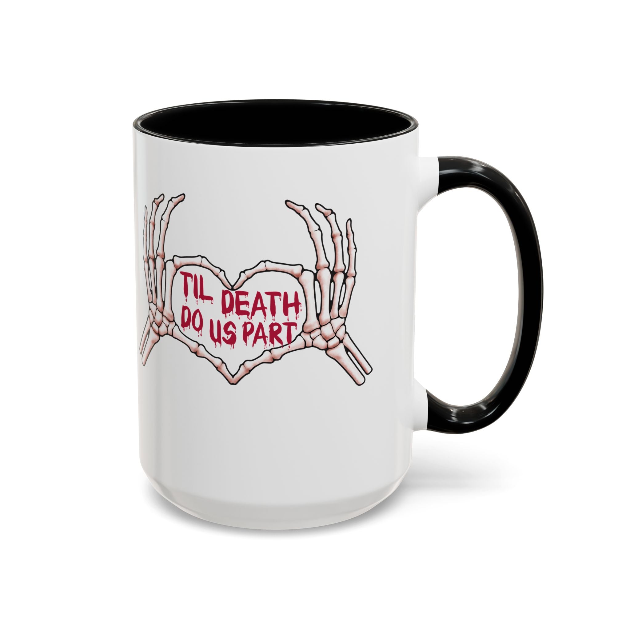 Til Death Do Us Part Skeleton Hands Coffee Mug